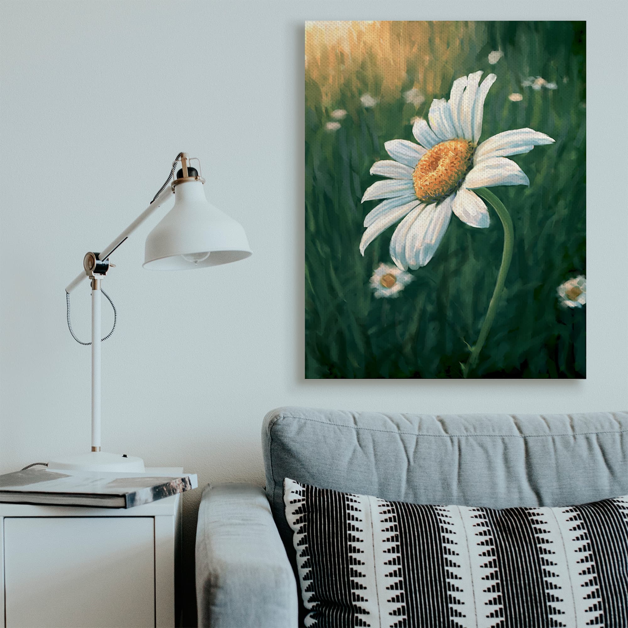 Stupell Industries Daisy Details in Field Canvas Wall Art