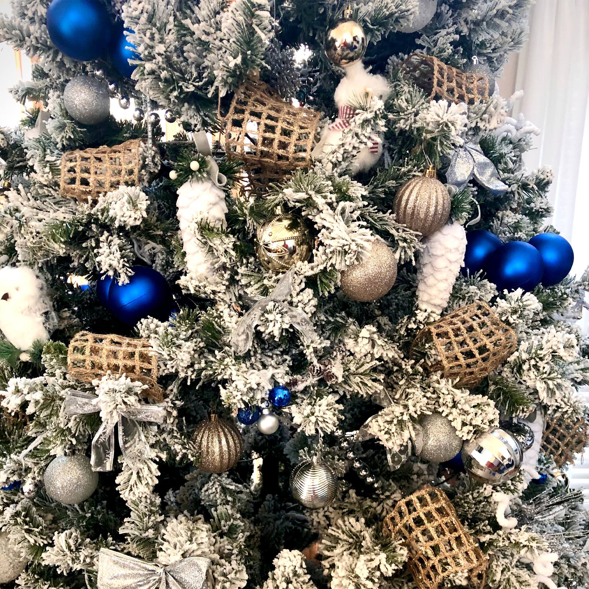 32ct Shatterproof 3.25" Matte Ball Ornaments, Blue