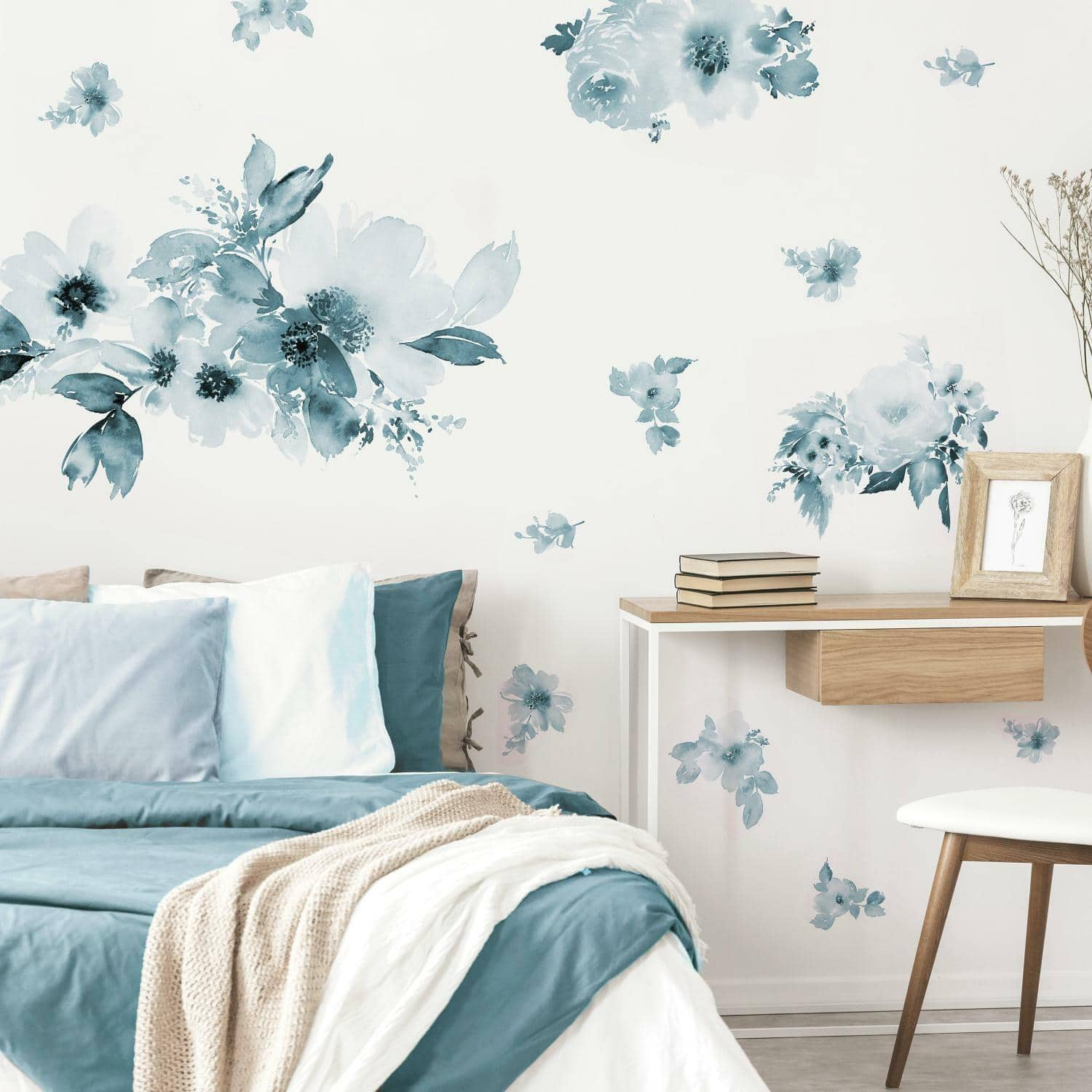 RoomMates Watercolor Floral Peel &#x26; Stick Giant Wall Decals