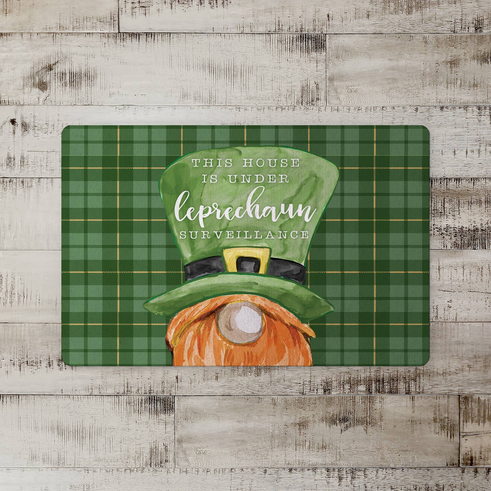 Leprechaun Surveillance 27" x 18" Floor Mat
