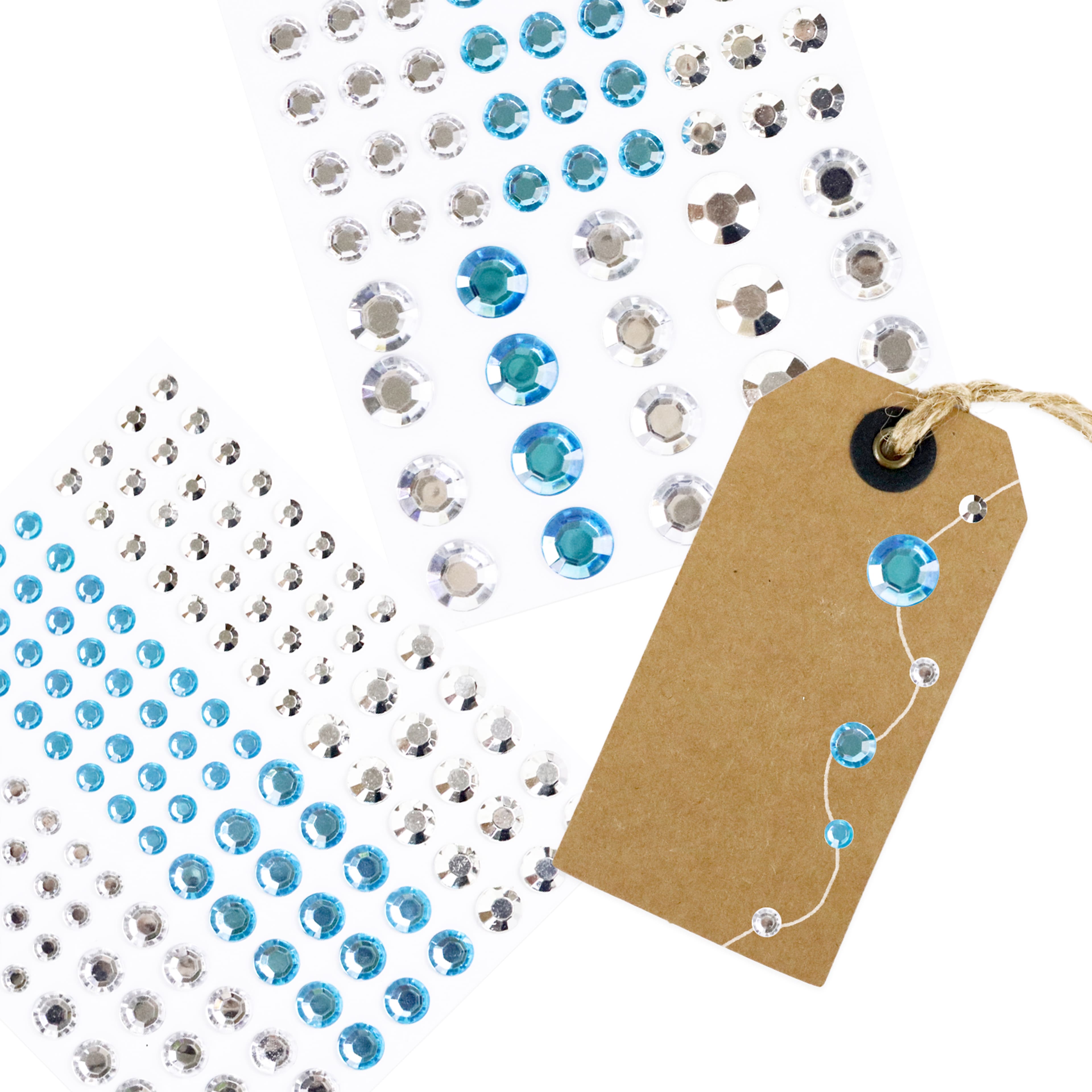 White, Blue &#x26; Silver Bling Stickers by Recollections&#x2122;