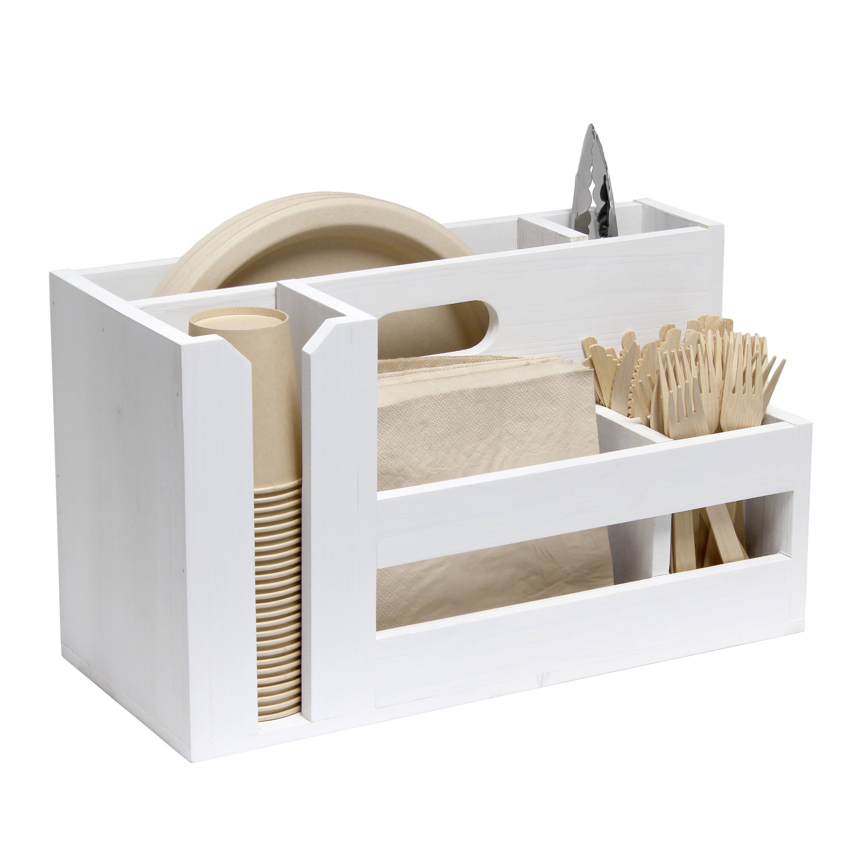 Elegant Designs Wood Caddy Organizer