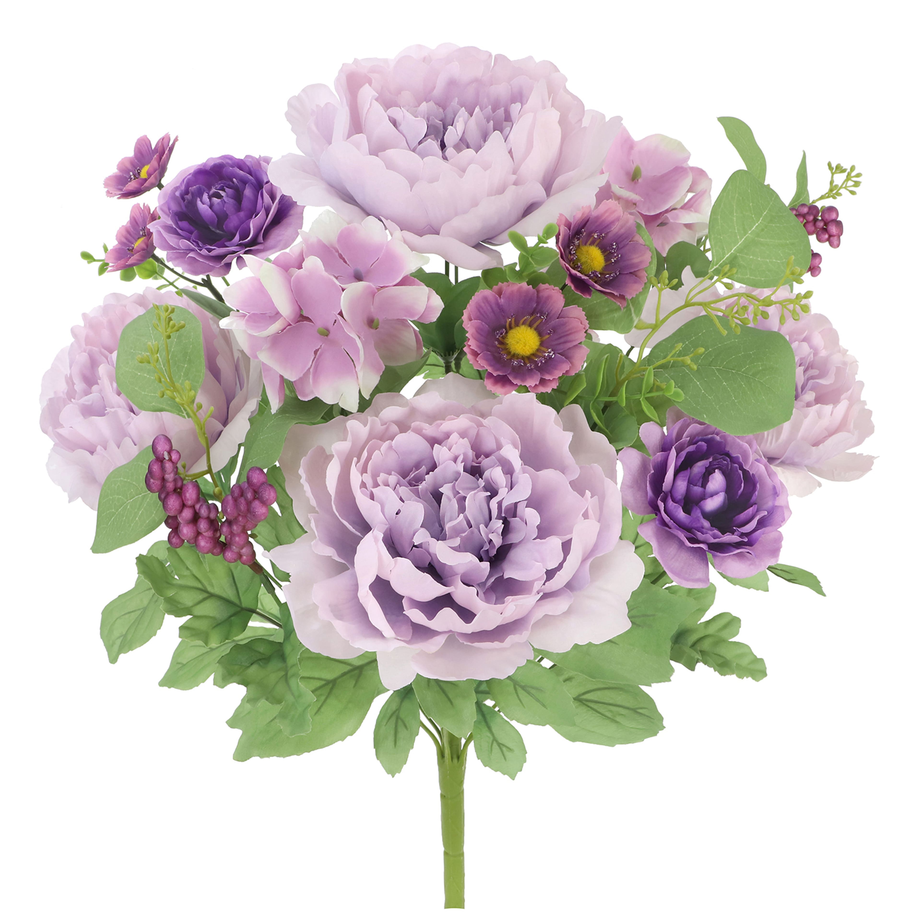 22&#x22; Peony &#x26; Hydrangea Mix Deluxe Bush by Ashland&#xAE;