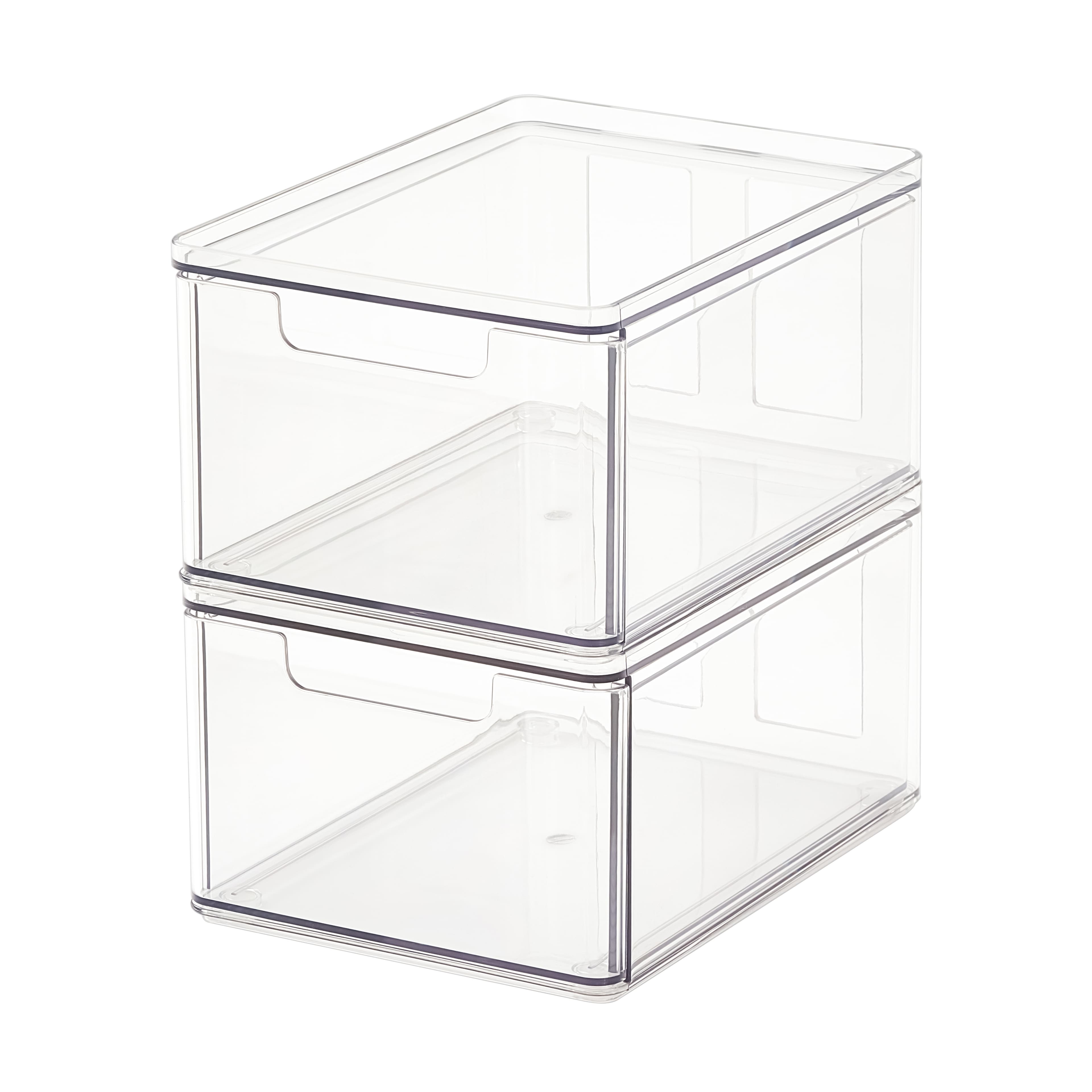 Performance Tool W5910 2-Drawer Interlocking Bin Design with Transparent  Drawers for Tool Storage - Stackable, Wall Mountable - 11.25-Inch W x
