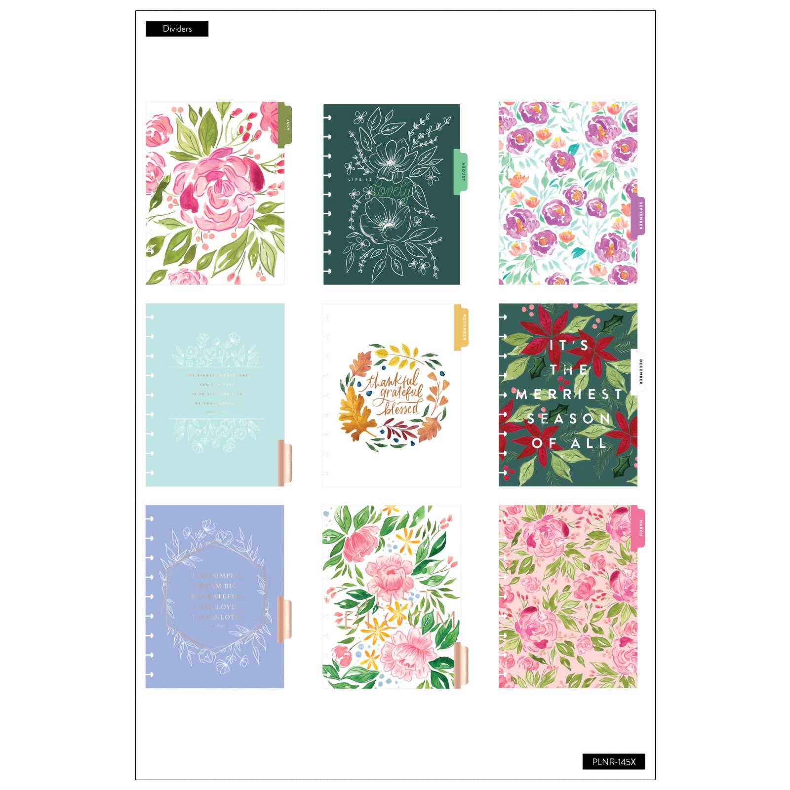 Appointment Books Planners Monthly Calendar For Big Happy Planner 2020 Big Happy Planner Refills 18 Month Dated July 2020 December 2021 2020 2021 Monthly Refills For 11 Disc Happy Planner Handmade Products Avmc Edu In happy calendar december 2021