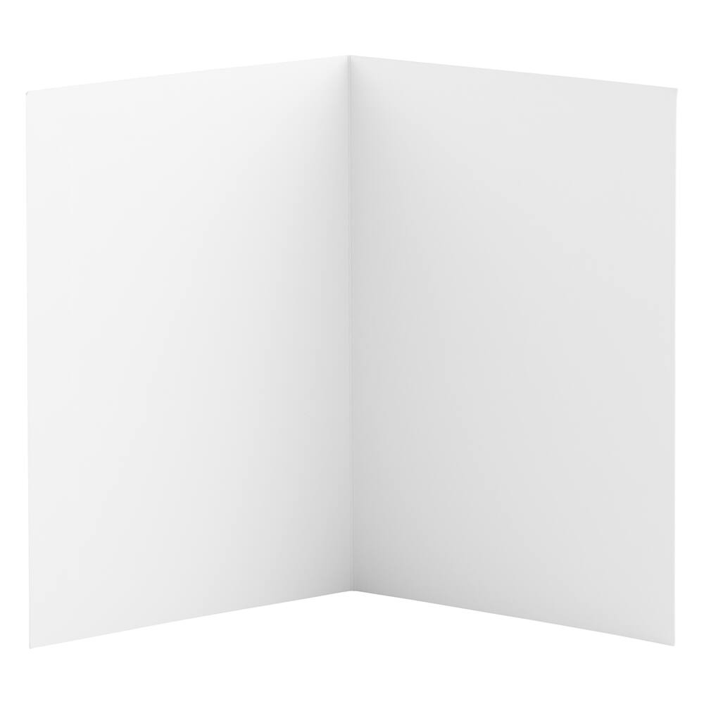 JAM Paper A7 White Blank Foldover Cards with Panel