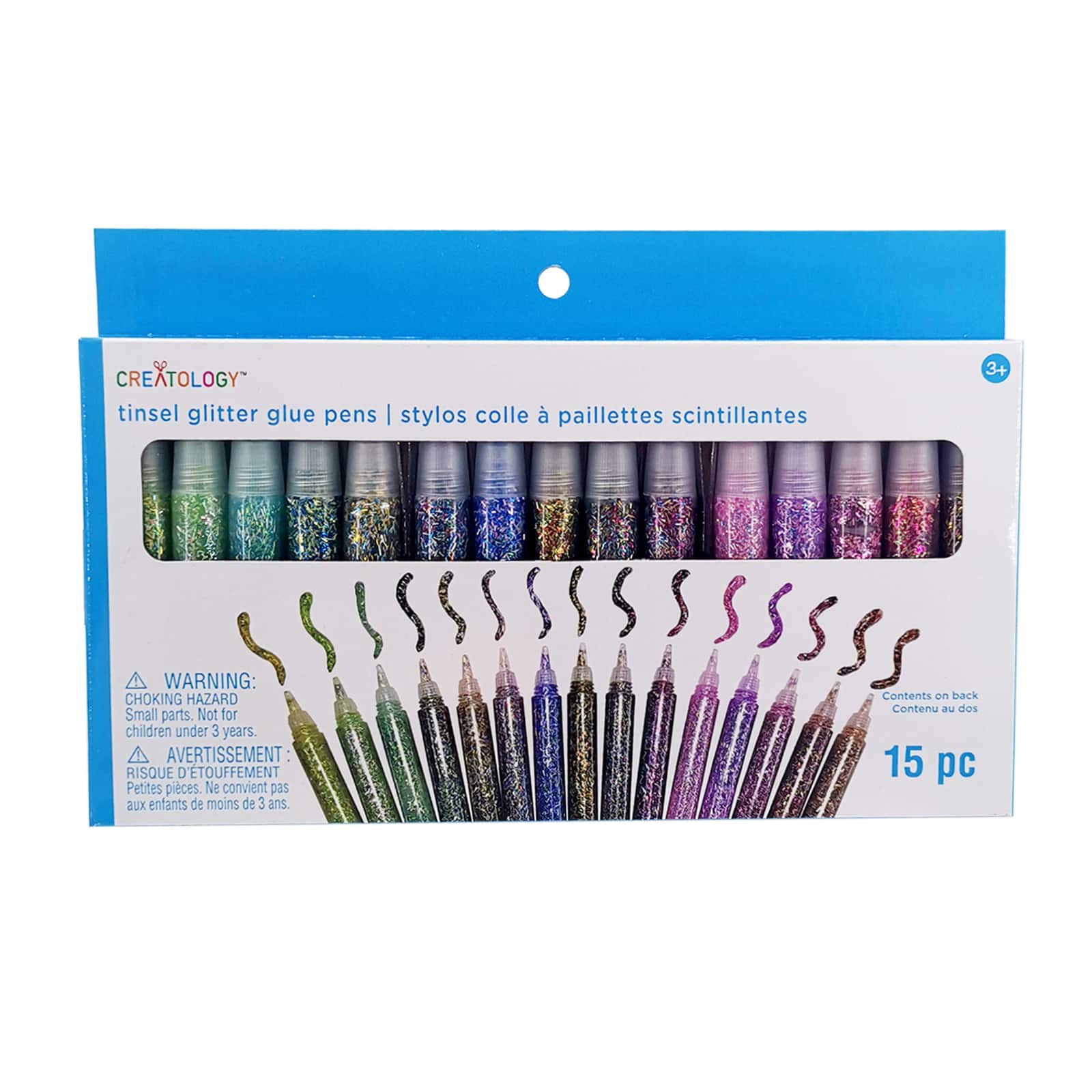12 Packs: 15 ct. (180 total) Tinsel Glitter Glue Pens by Creatology&#x2122;