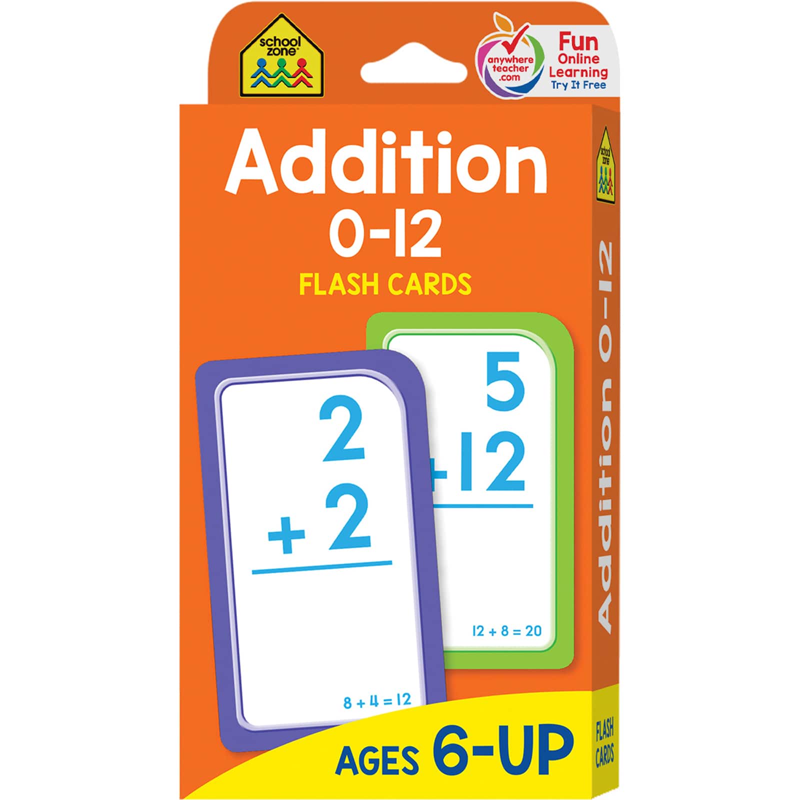 School Zone&#xAE; Addition 0-12 Flash Cards, 12ct.