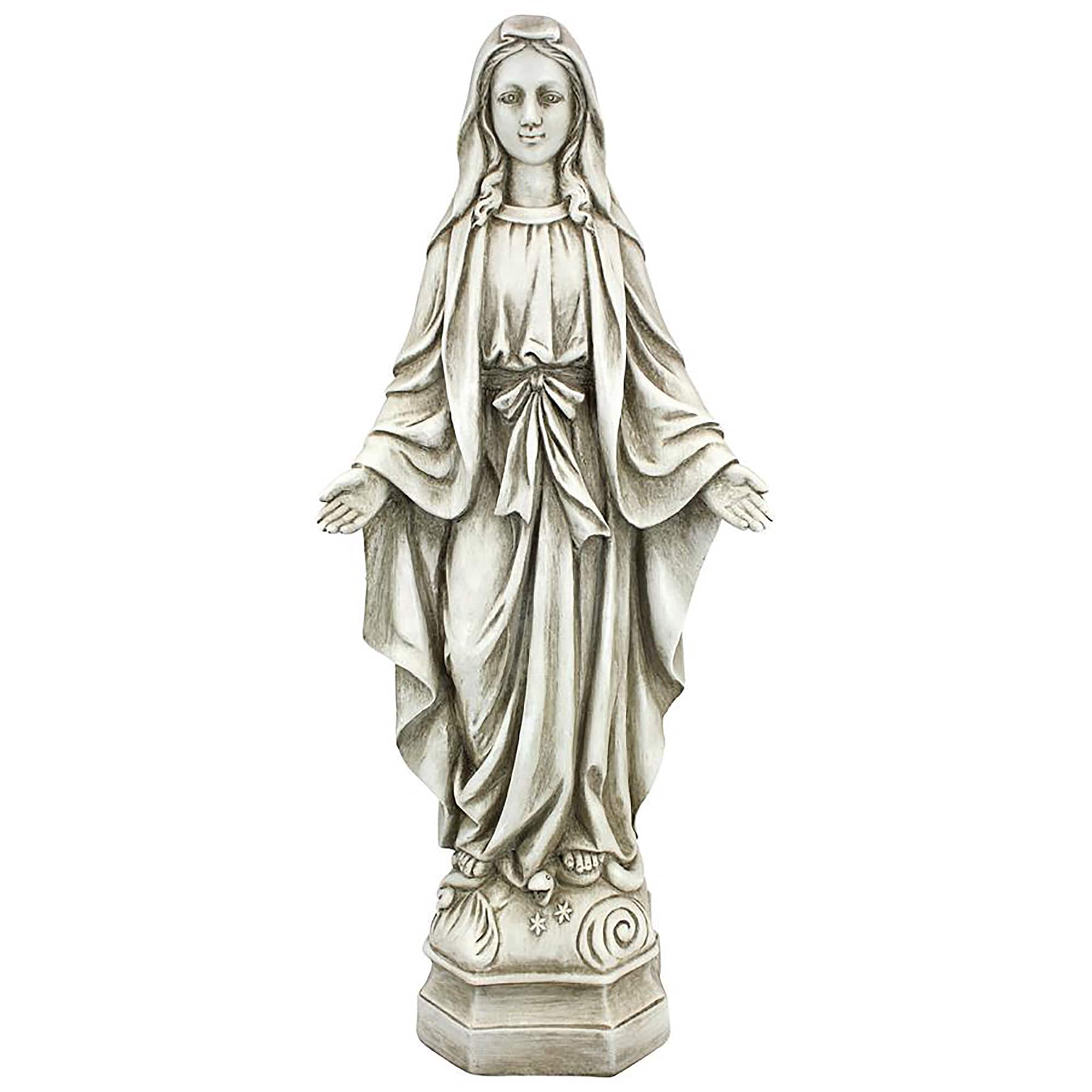 Design Toscano 19.5&#x22; Madonna of Notre Dame Garden Statue