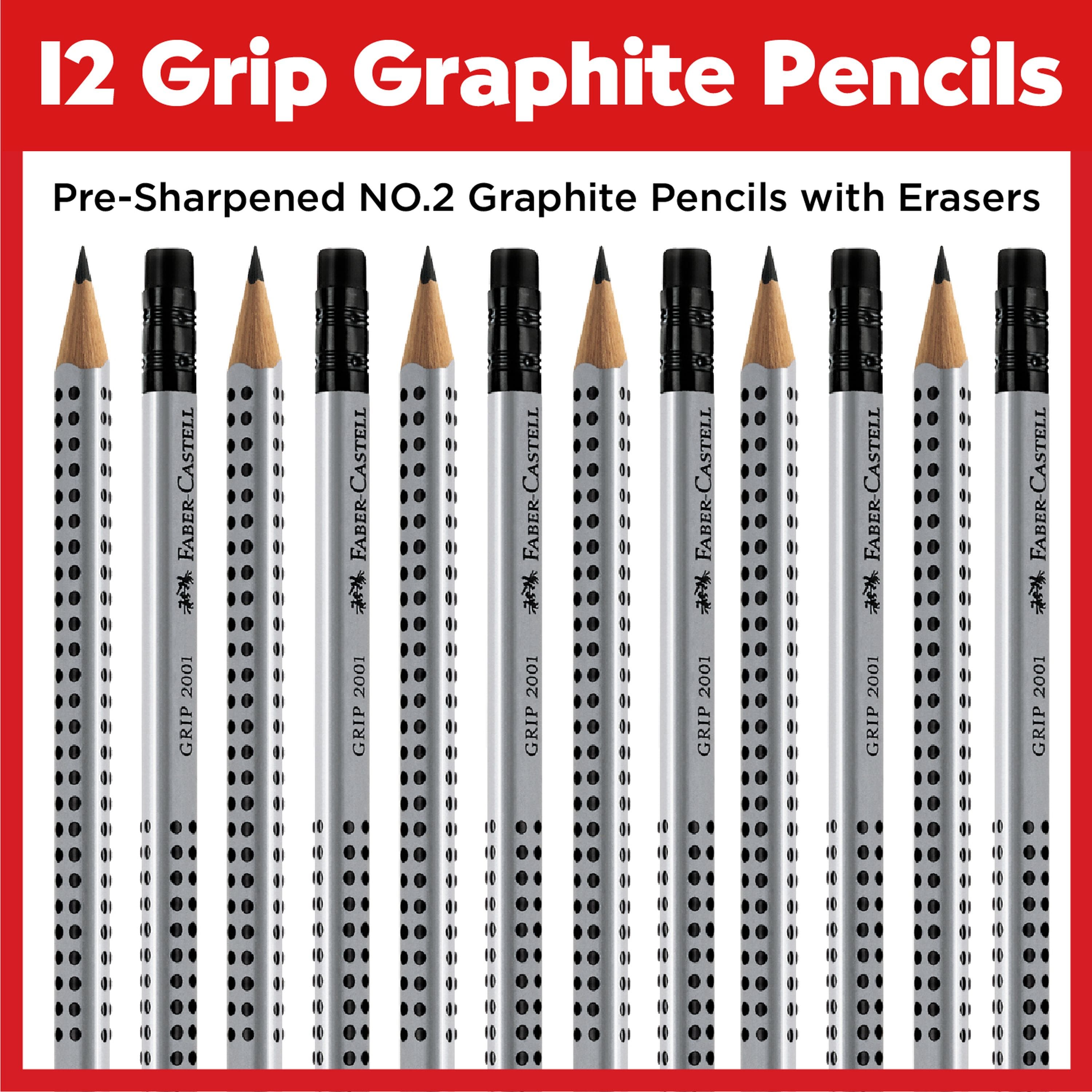 Faber-Castell HB Graphite GRIP Writing EcoPencils, 12ct.