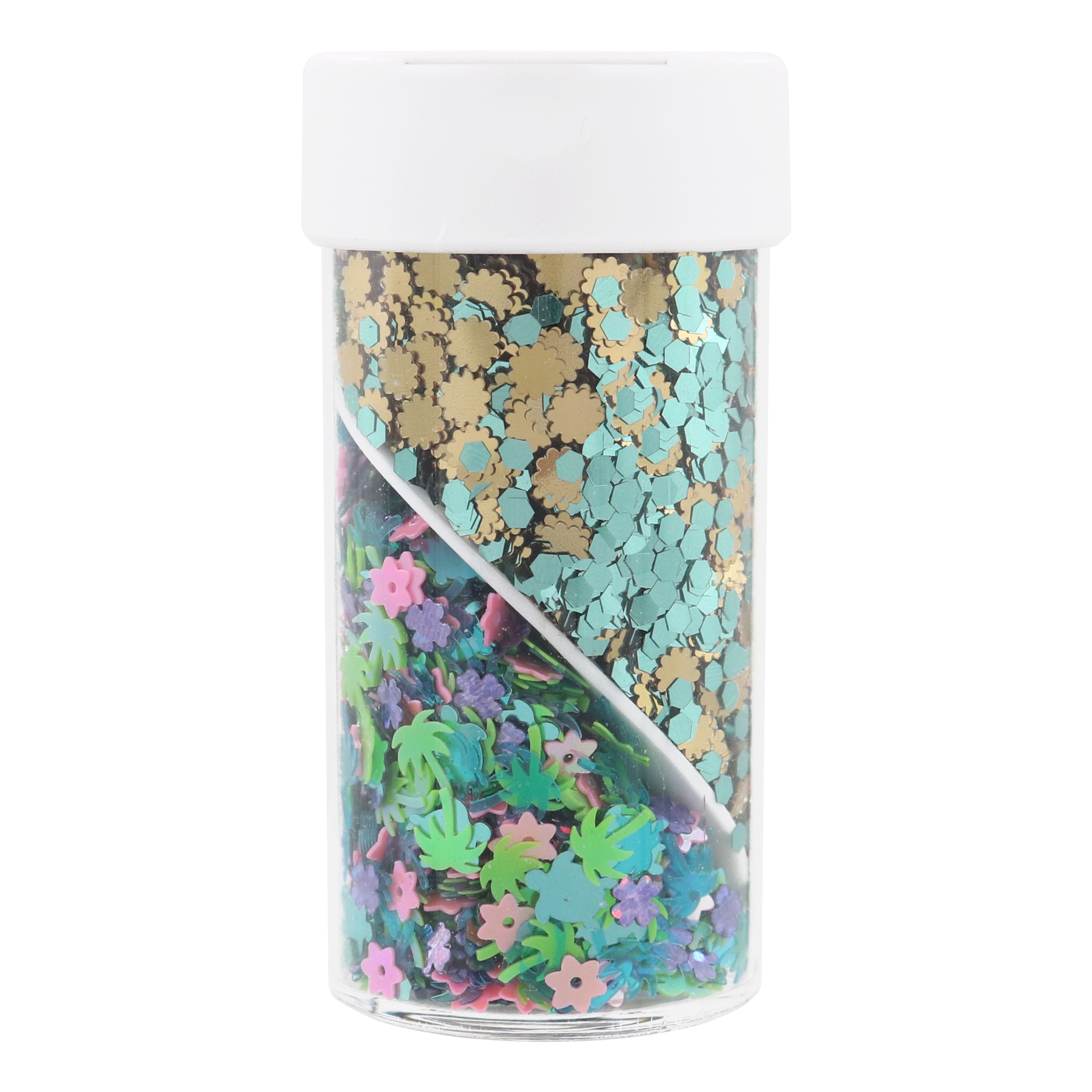 12 Pack: Turtle Life Shaped Glitter Swirl Jar by Creatology&#x2122;