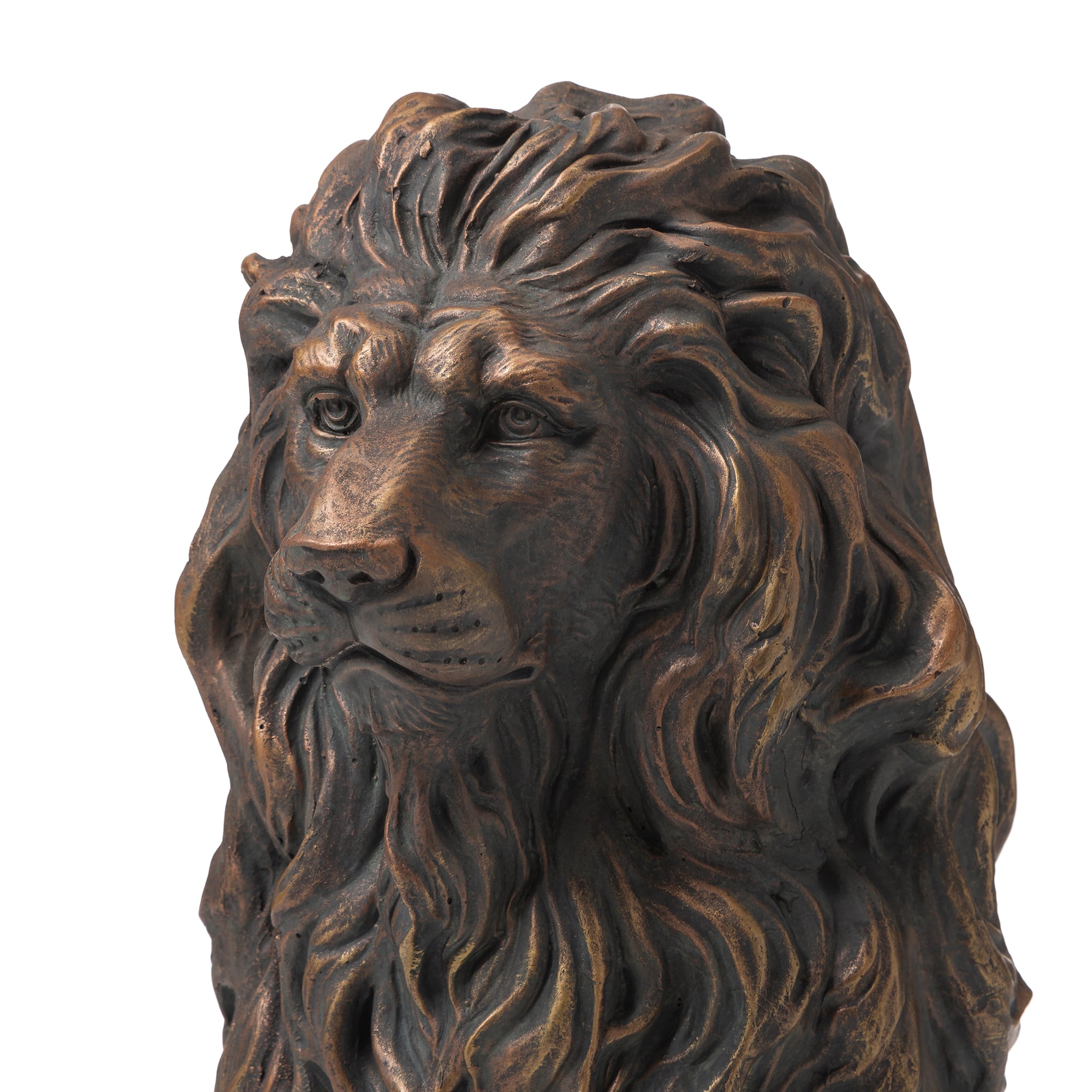 Glitzhome&#xAE; 20.5&#x22; Guardian Sitting Lion Statue Set