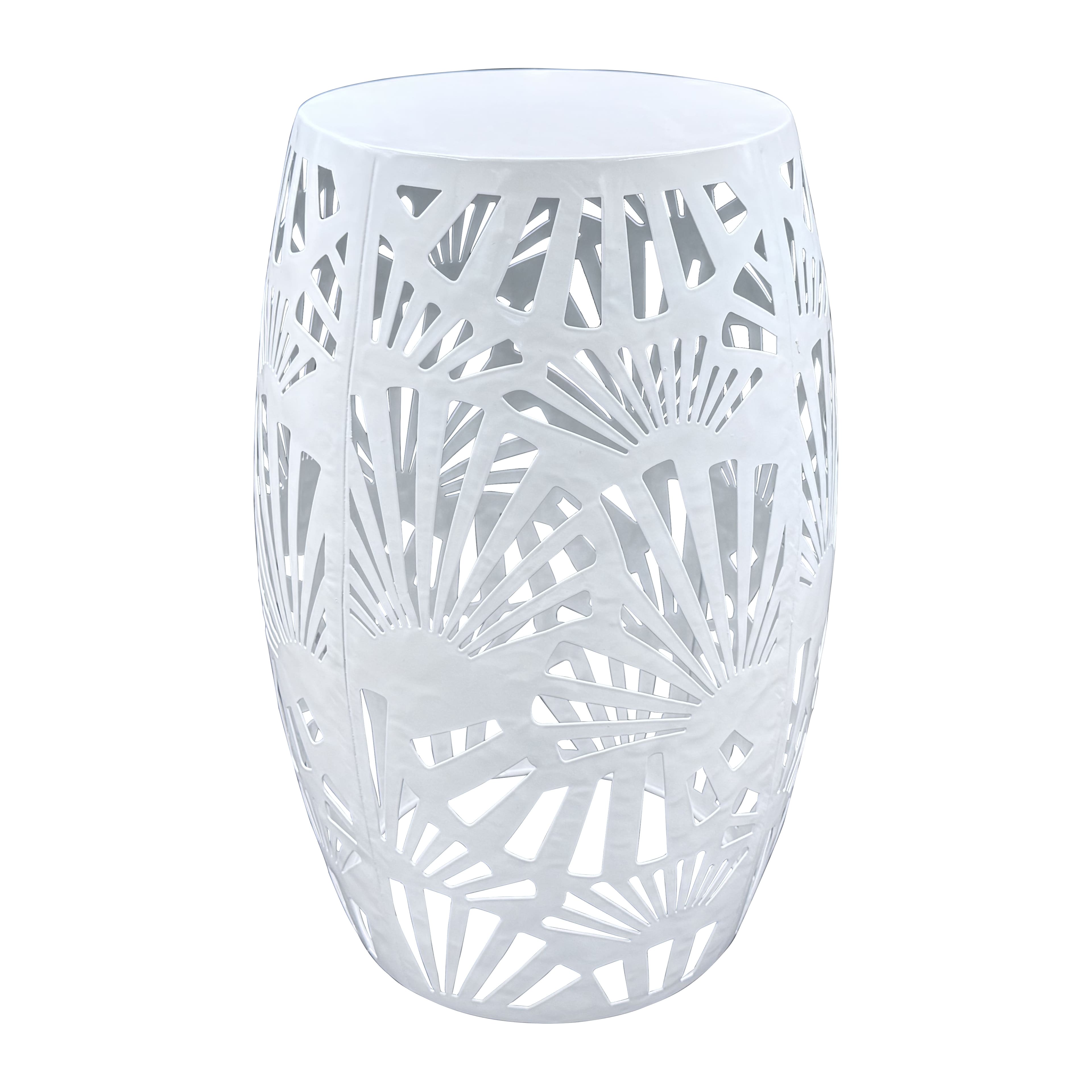 18&#x22; White Outdoor Garden Stool by Ashland&#xAE;