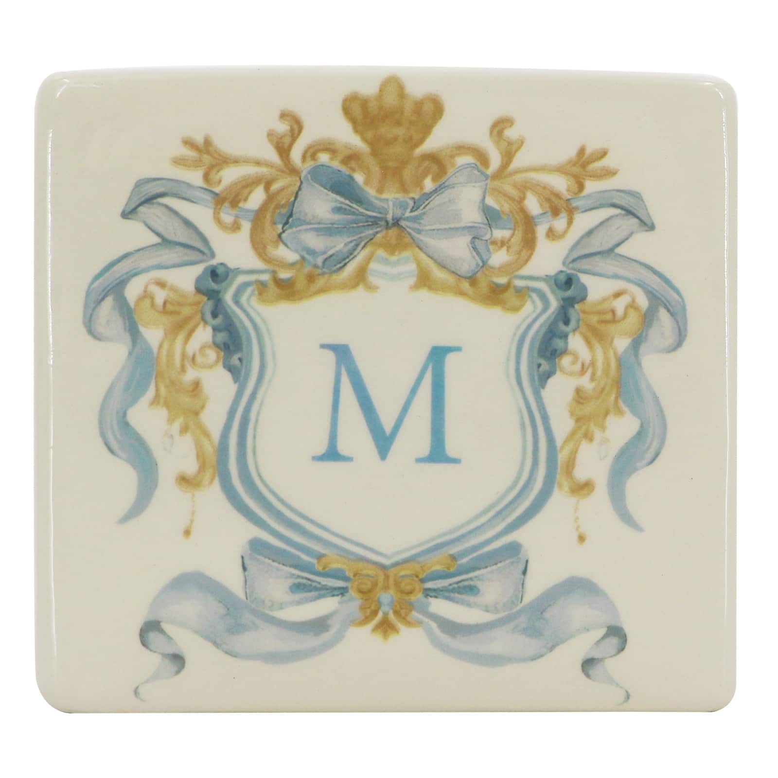 4.5&#x22; x 4&#x22; Ceramic Monogram D&#xE9;cor by Ashland&#xAE;