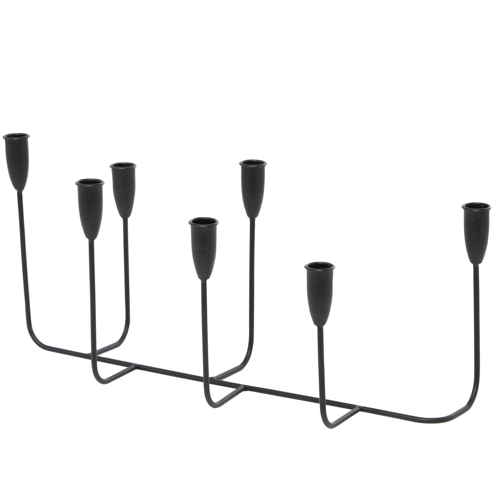 CosmoLiving by Cosmopolitan Black Metal Tapered Candelabra