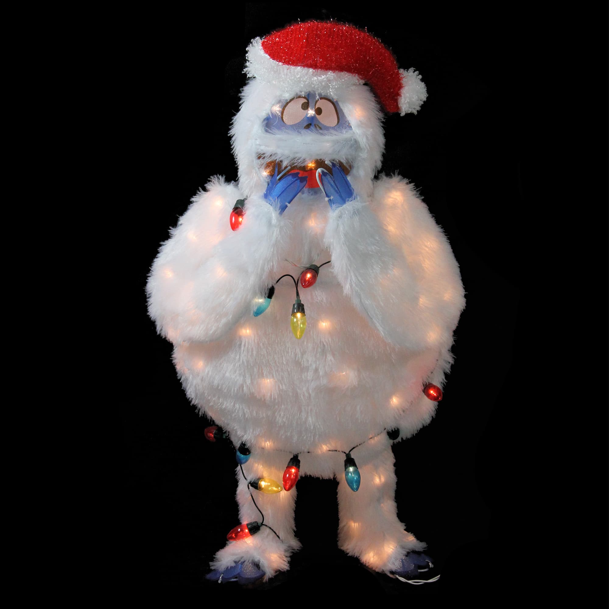 32&#x22; Lighted Bumble with String Lights Outdoor Christmas Yard D&#xE9;cor