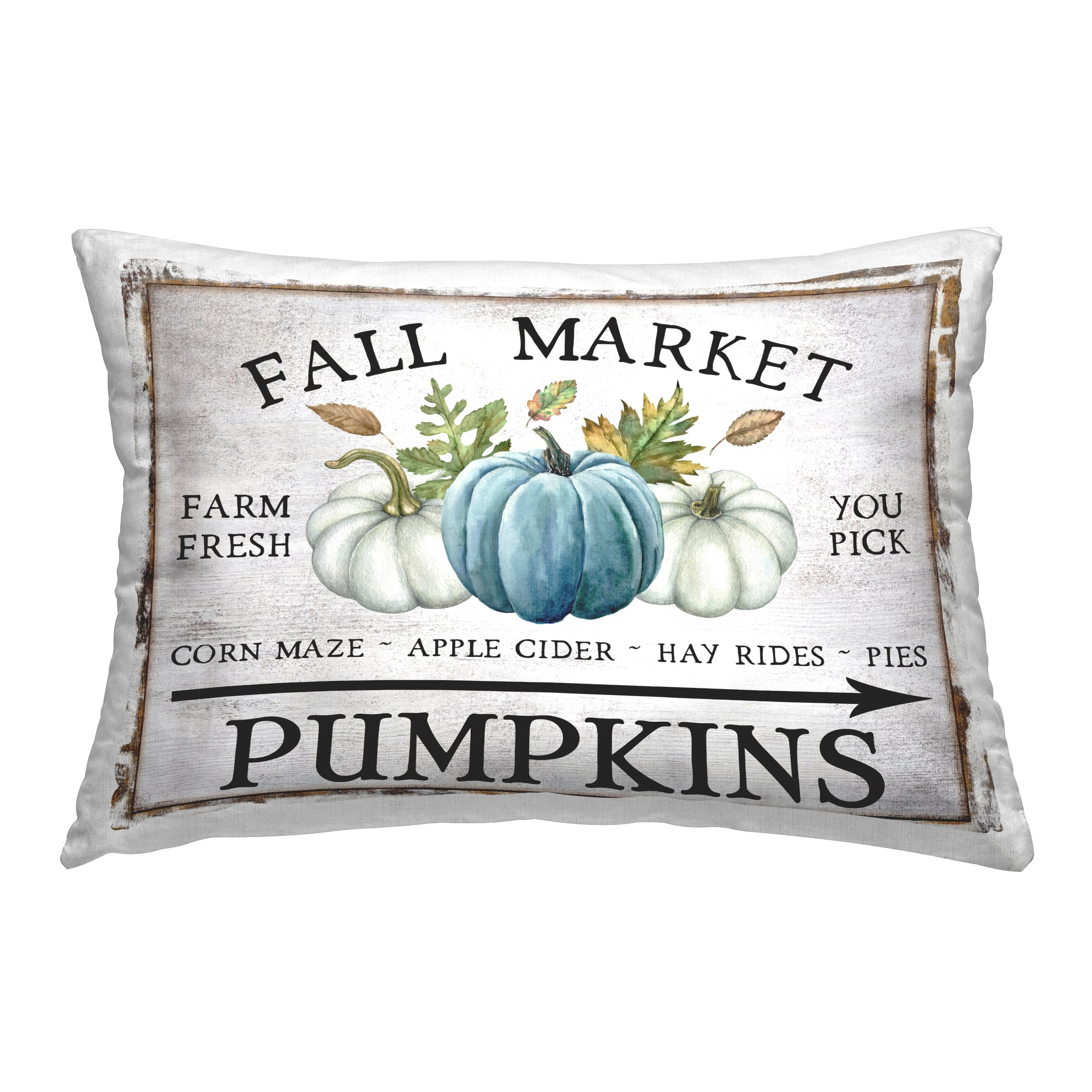 Stupell Industries Fall Market with Arrow Decorative Printed Throw Pillow
