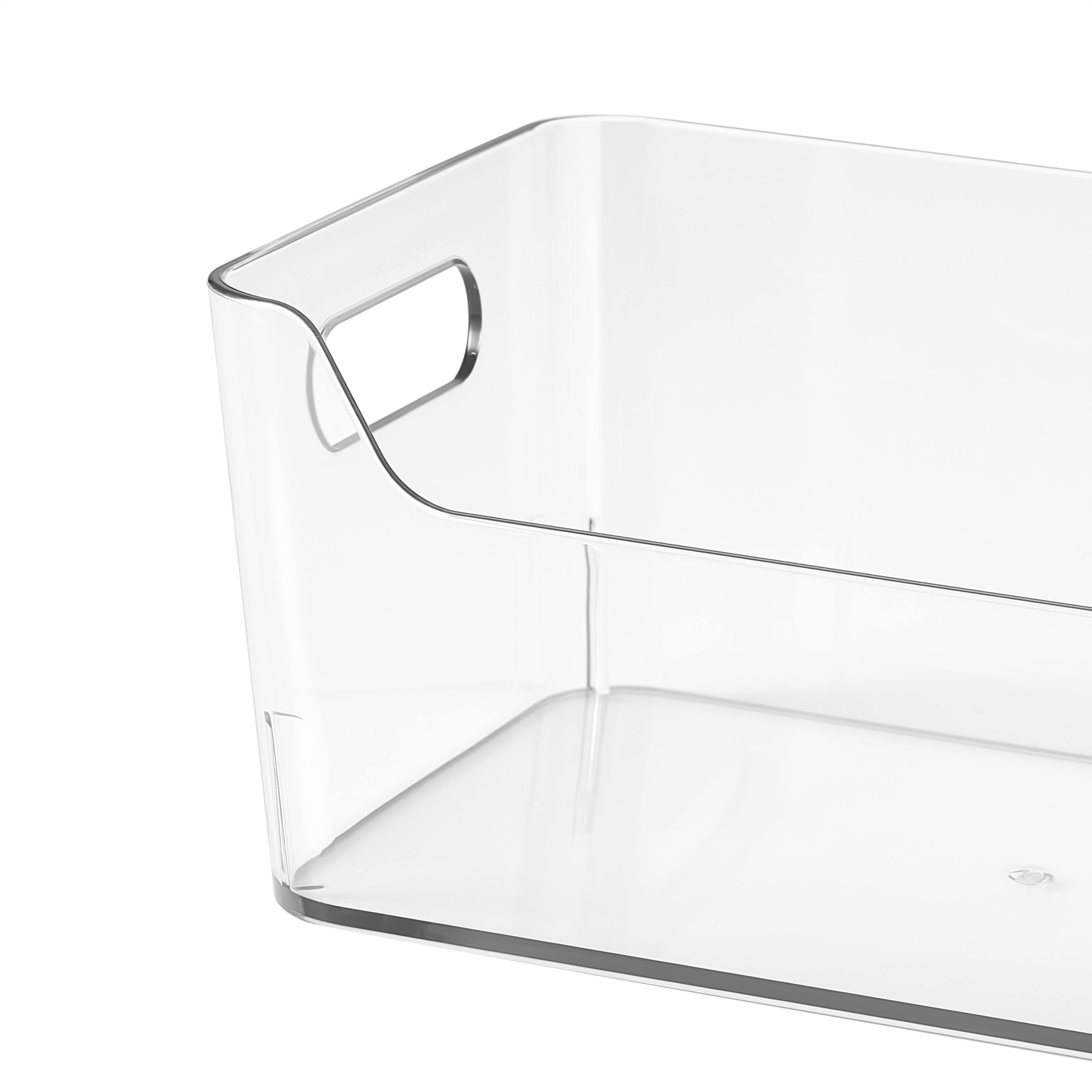 24 Pack: Medium Clear Open Storage Bin by Simply Tidy®