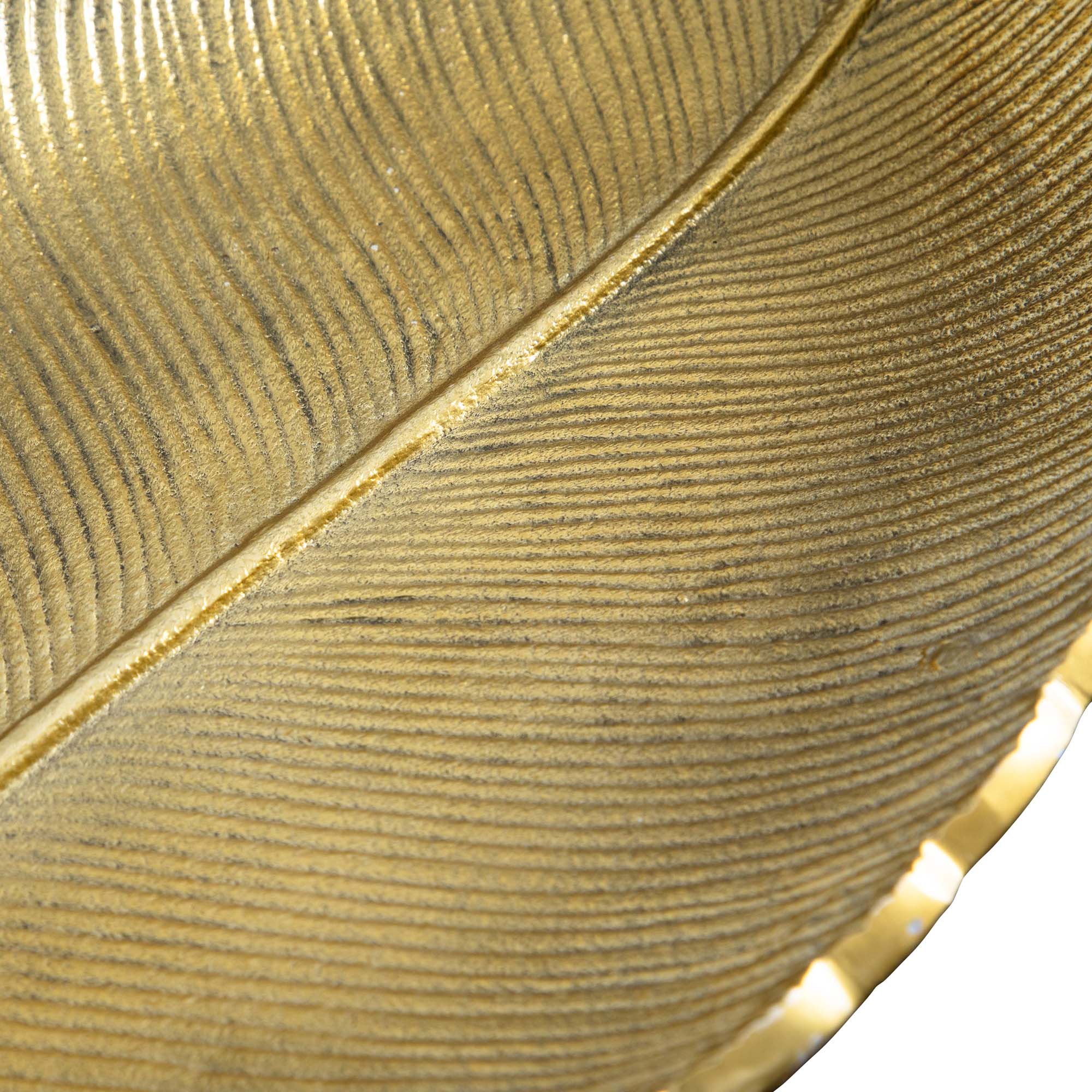 16&#x22; Gold Leaf Decorative Accent Tray