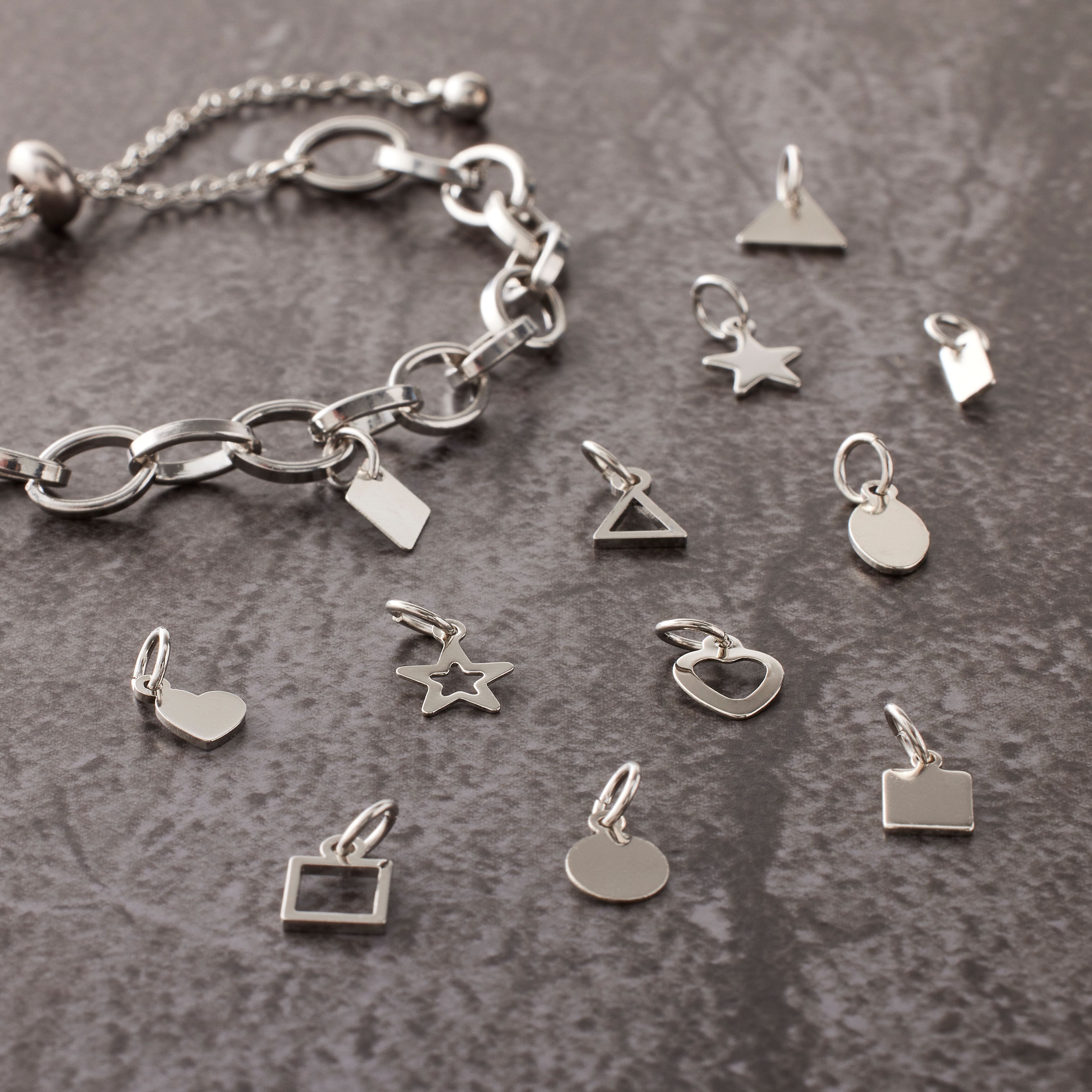 Silver Basic Shapes Charms by Bead Landing&#x2122;