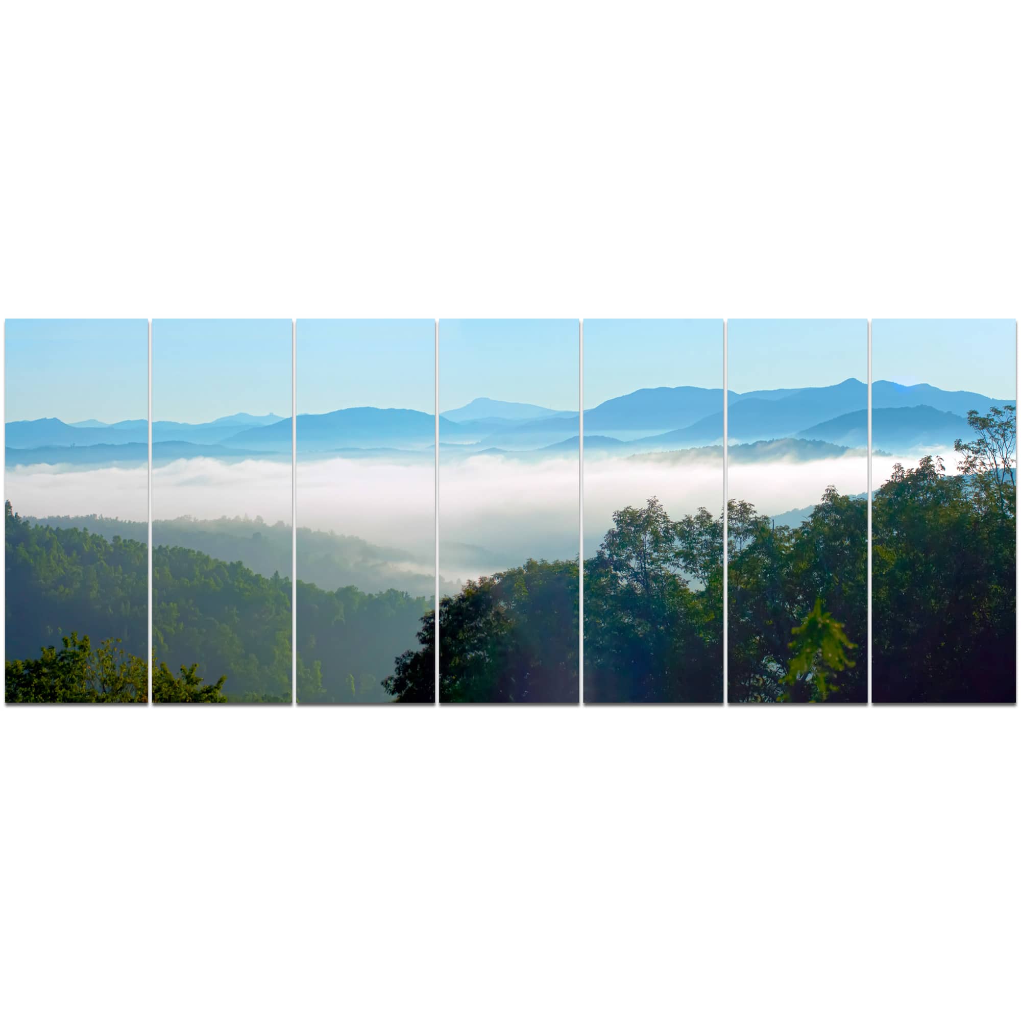 Designart - Morning in Blue Ridge Parkway - Landscape Canvas Art Print