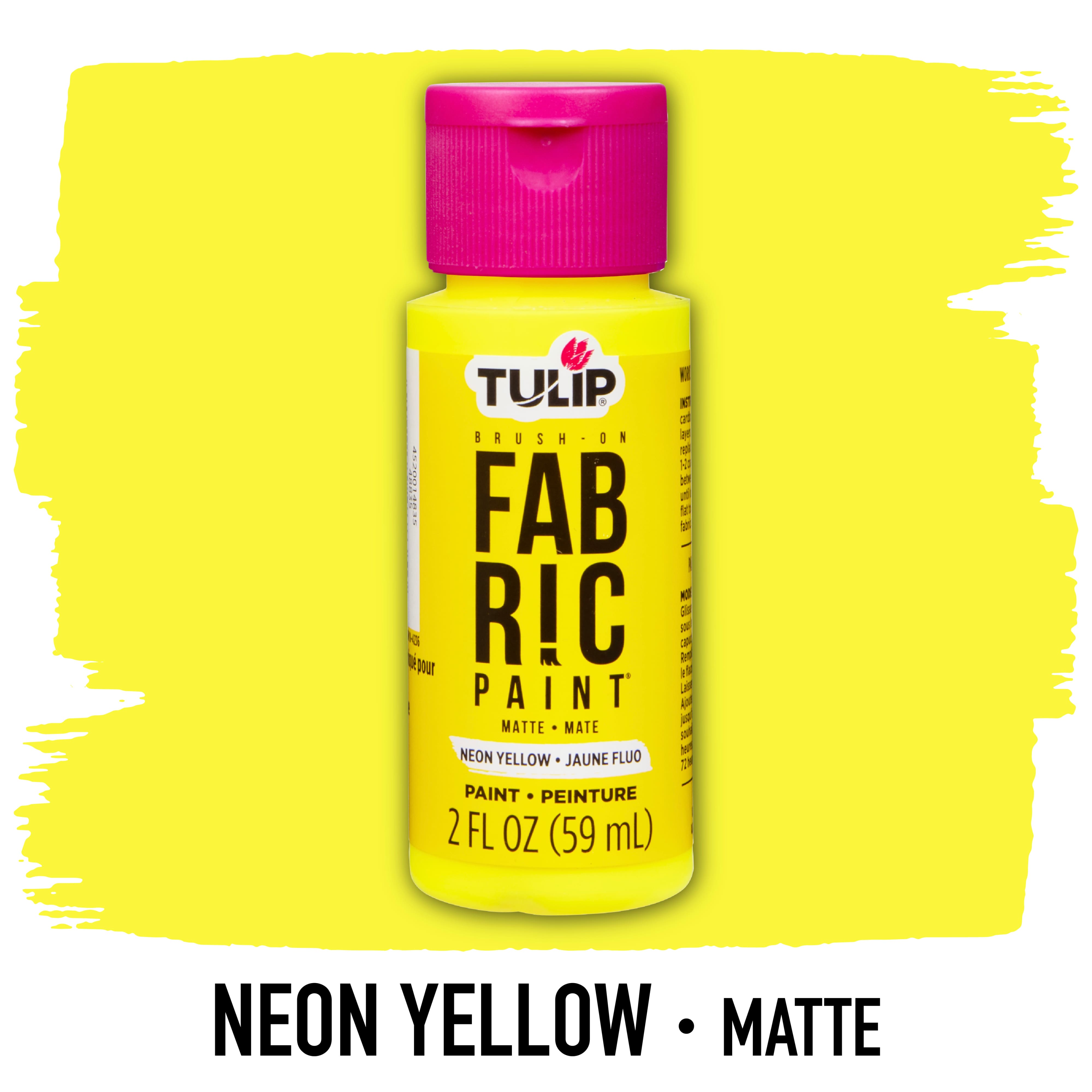 12 Pack: Tulip® Matte Neon Brush-On Fabric Paint