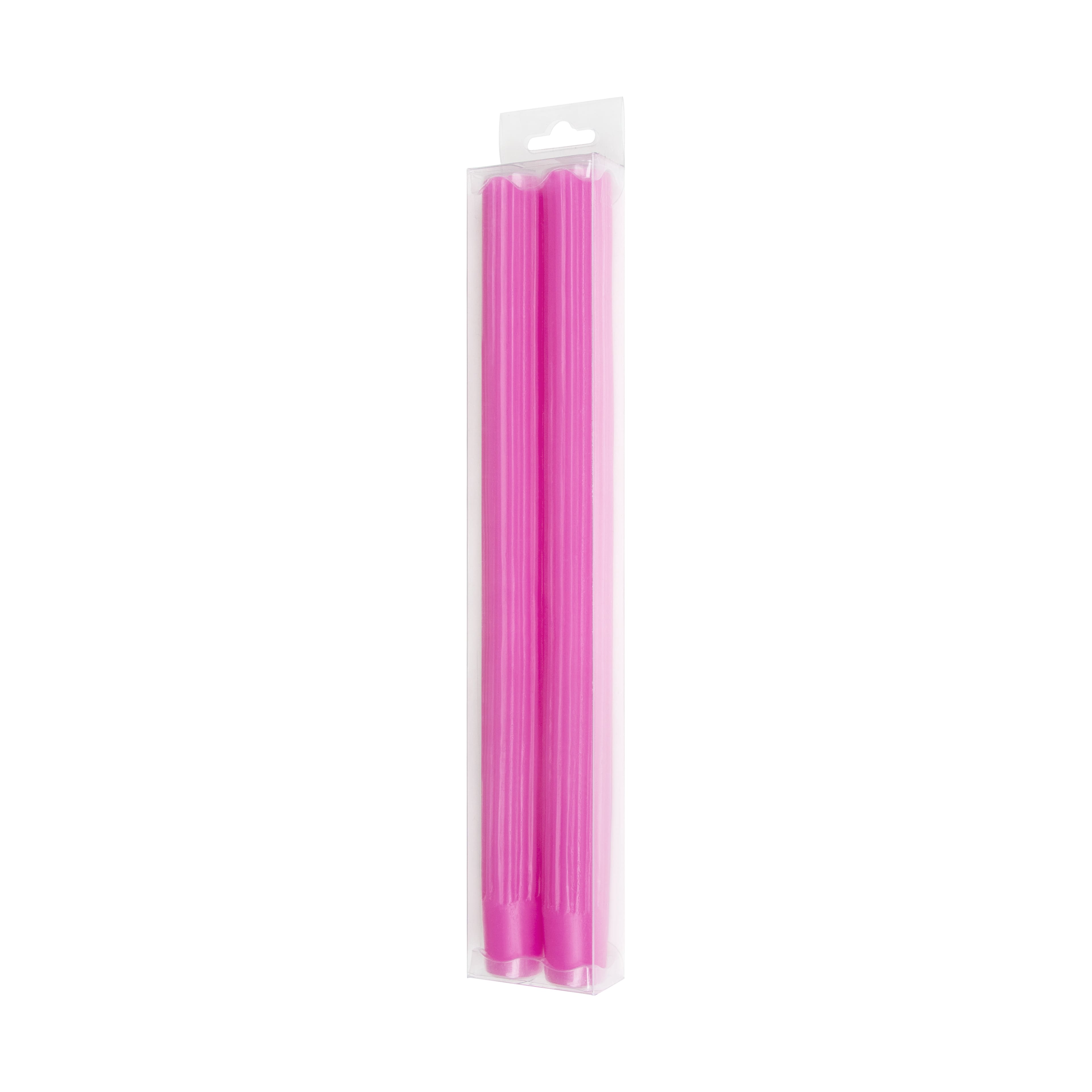 10&#x22; Unscented Ribbed Taper Candles, 2ct. by Ashland&#xAE;