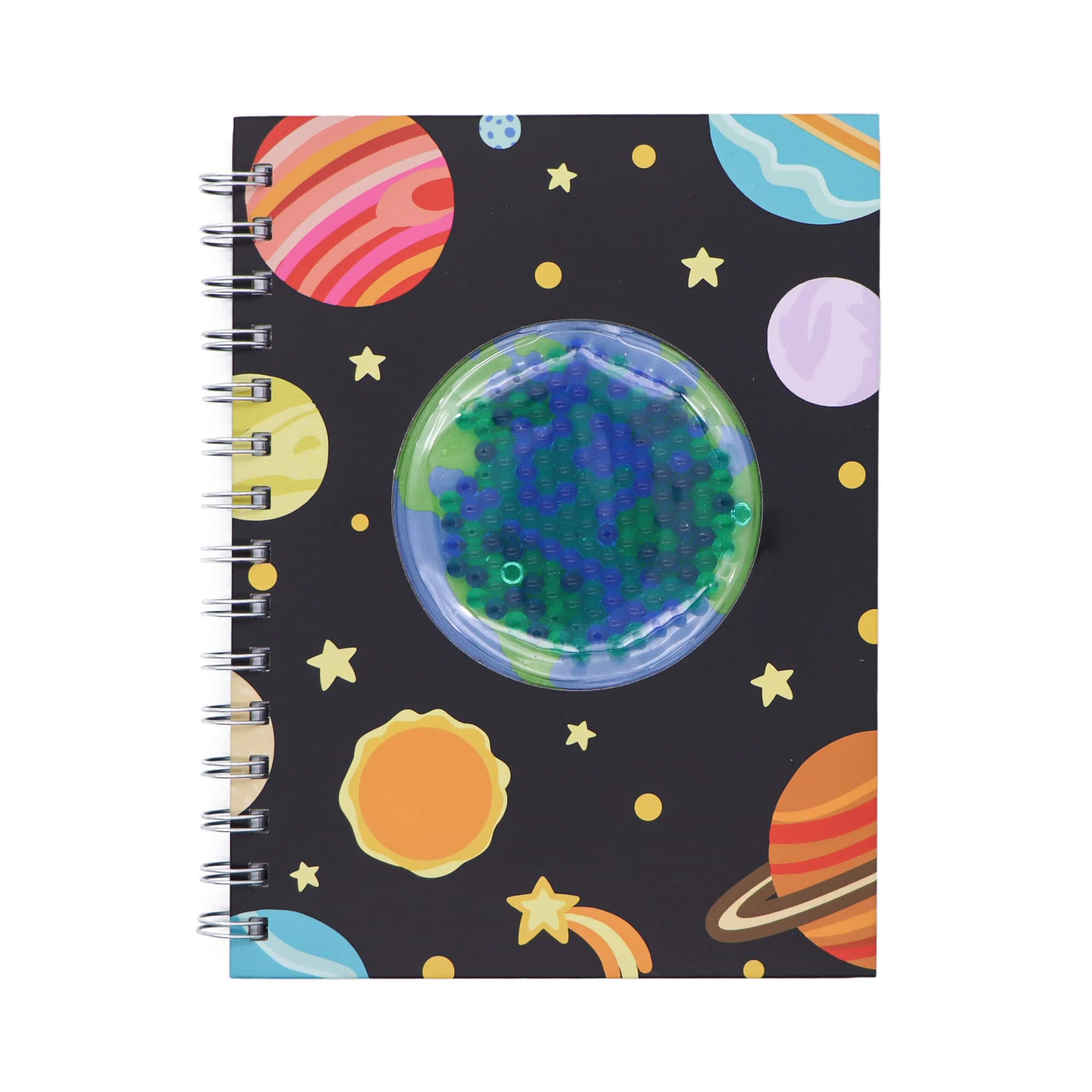 Black Space Planet Kids Name Textile & Clothing Stamp - Artistic Labels