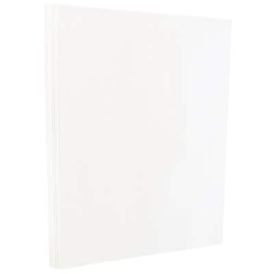 JAM Paper 80 lb. Cardstock Paper, 8.5 x 11, White Glossy, 50