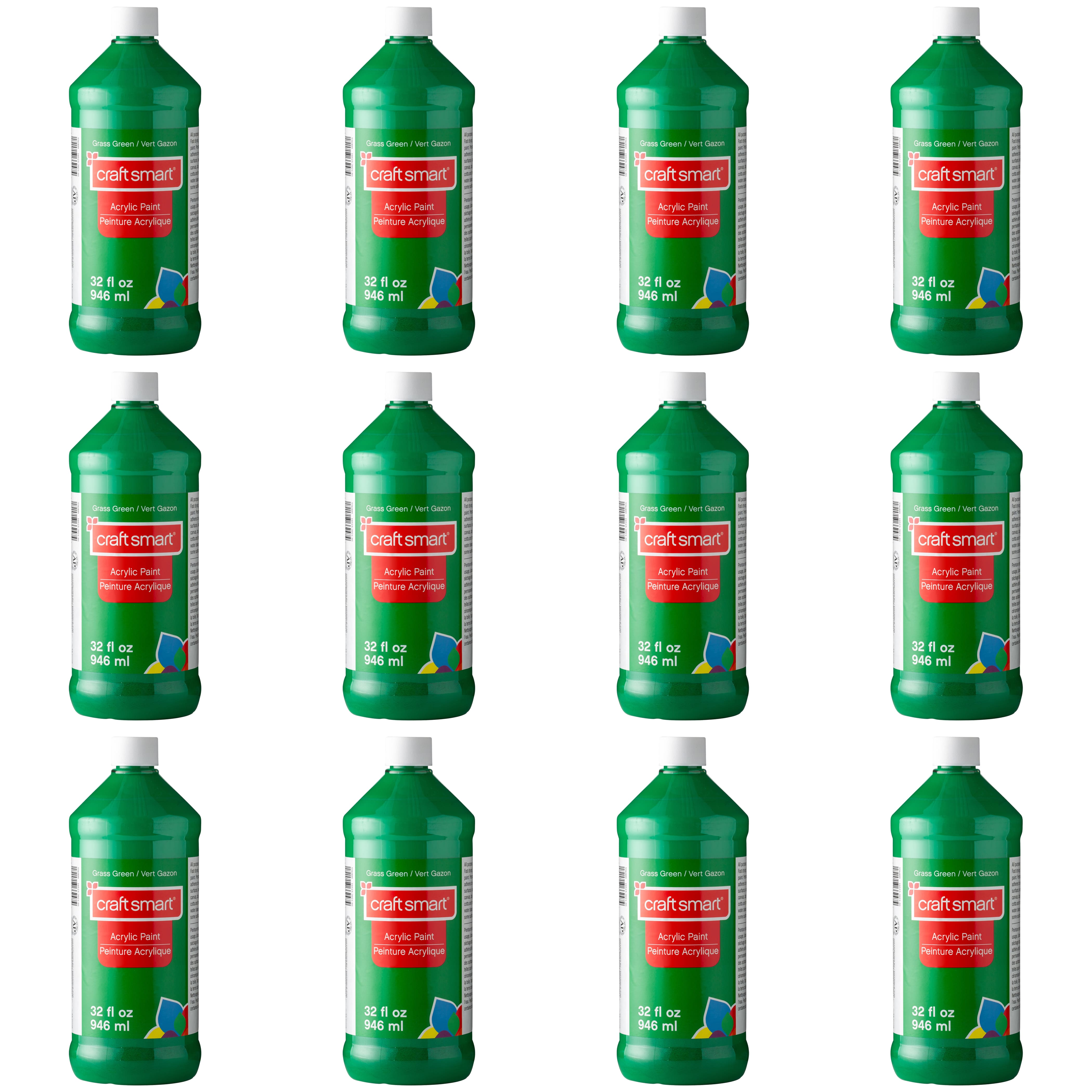 12 Pack: 32oz. Acrylic Paint by Craft Smart