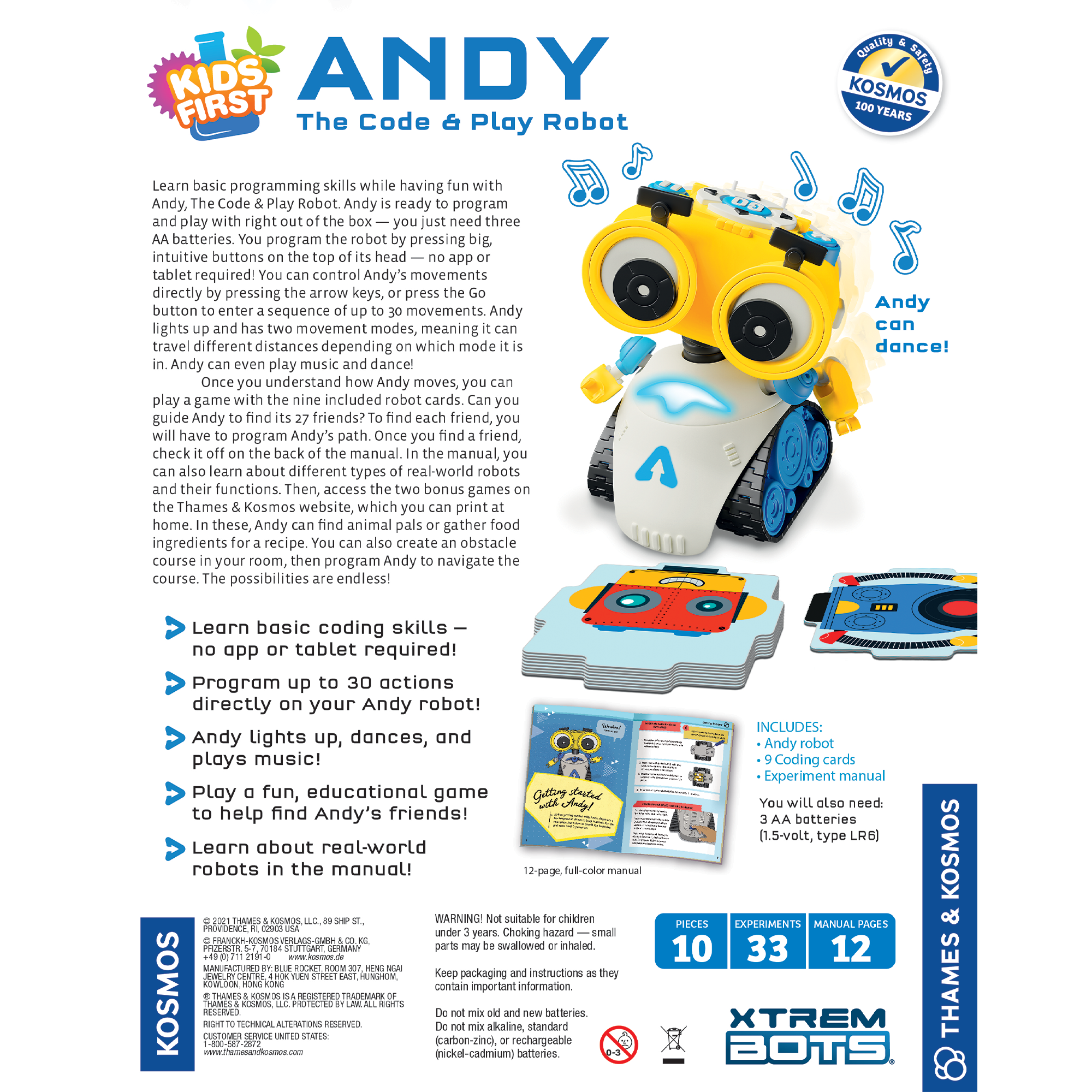 Thames & Kosmos Andy: The Code & Play Robot