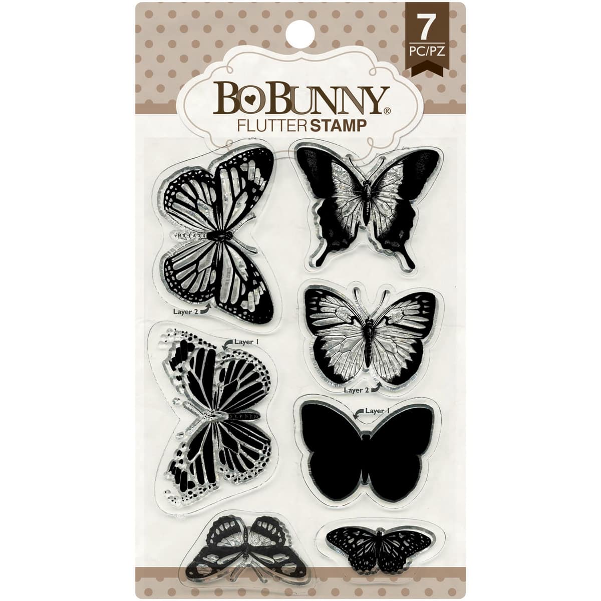BoBunny&#xAE; Flutter Clear Stamp Set