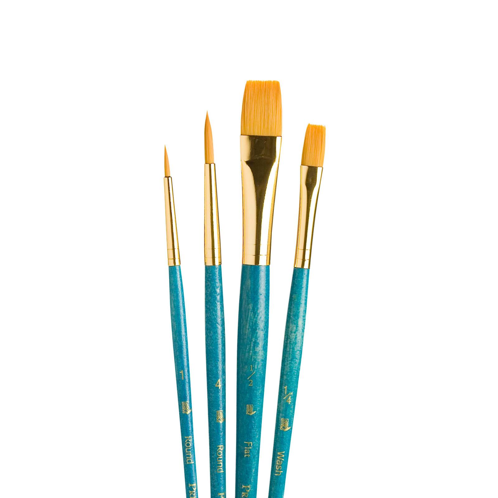 Princeton™ RealValue™ Golden Taklon 4 Piece Brush Set