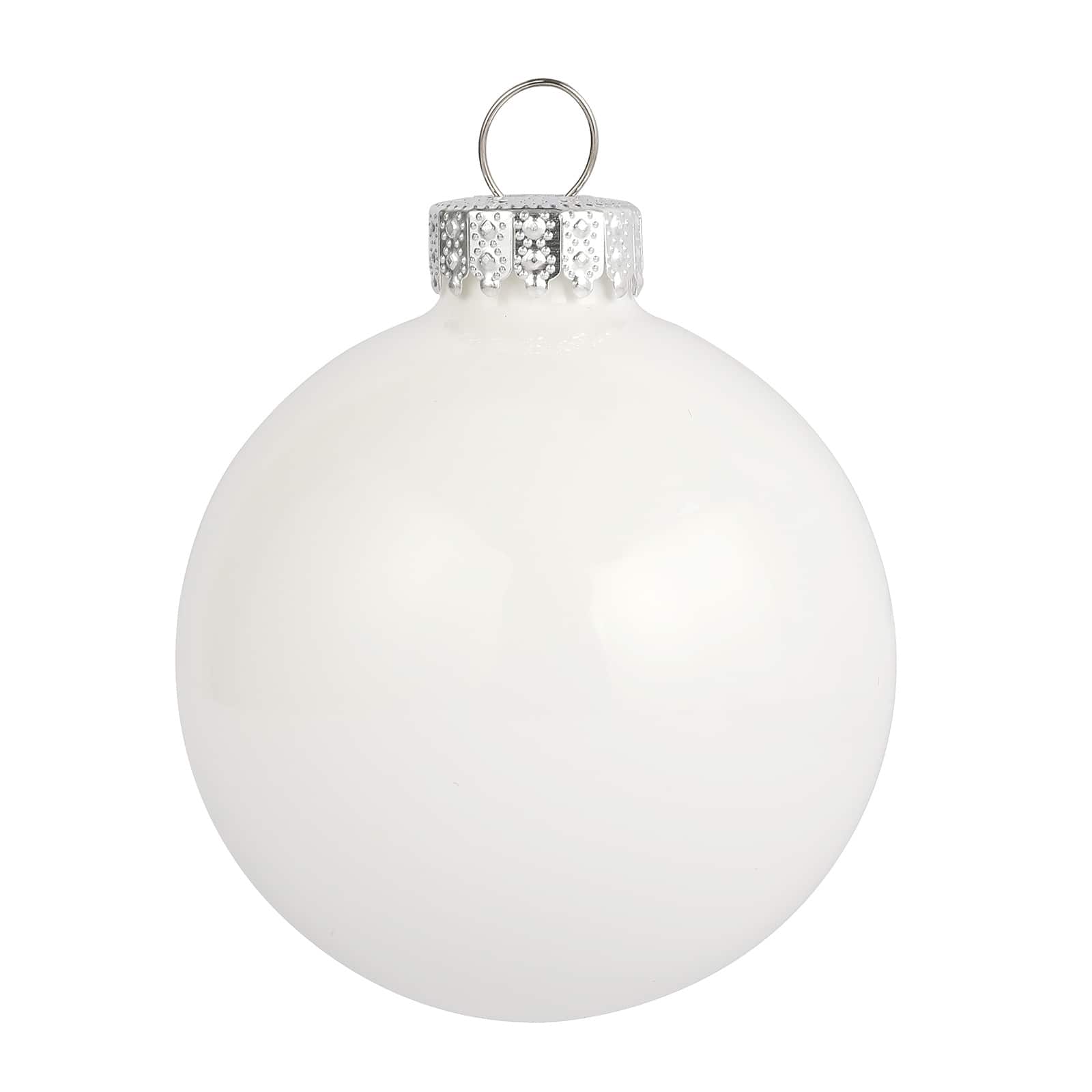 4 Pack 3.1&#x22; Shiny Glass Ball Ornaments by Ashland&#xAE;