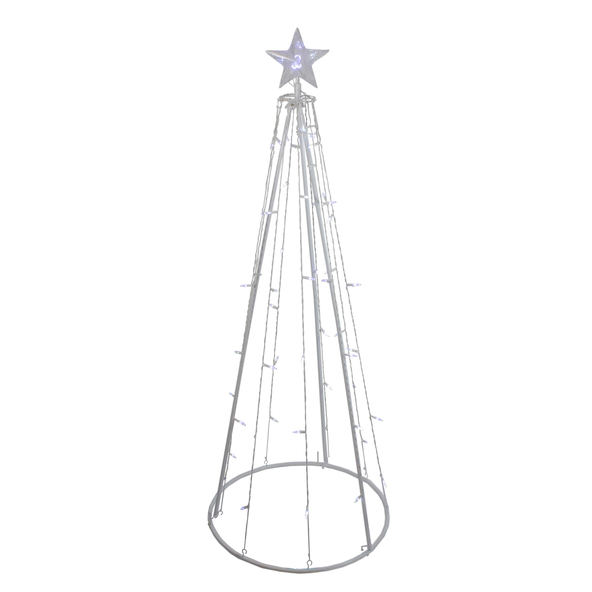 5ft. LED Lighted Cone Tree Christmas Decoration