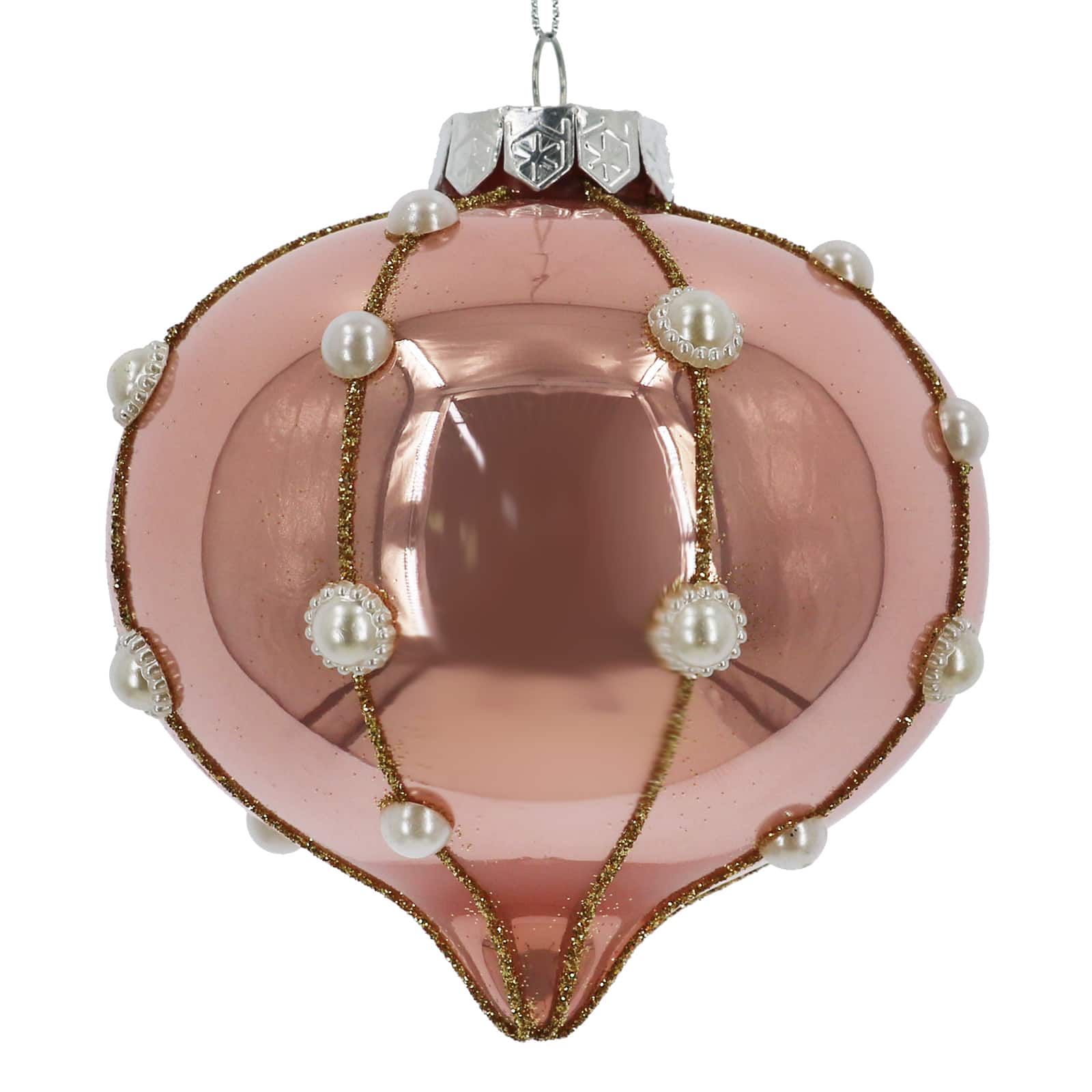 4&#x22; Beaded Glass Onion Ornament by Ashland&#xAE;