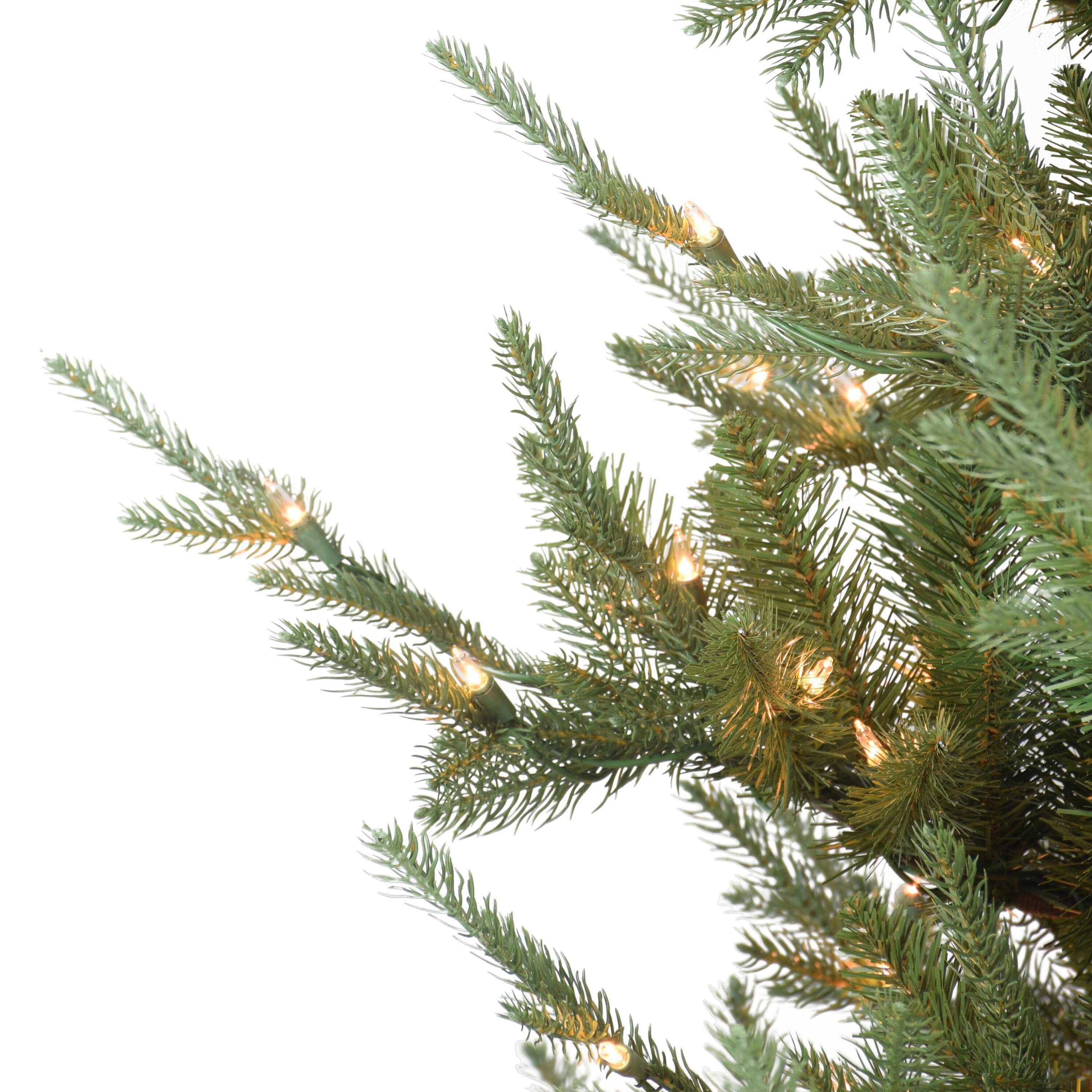 7.5ft. Pre-Lit Hillside Spruce Artificial Christmas Tree, Clear Lights