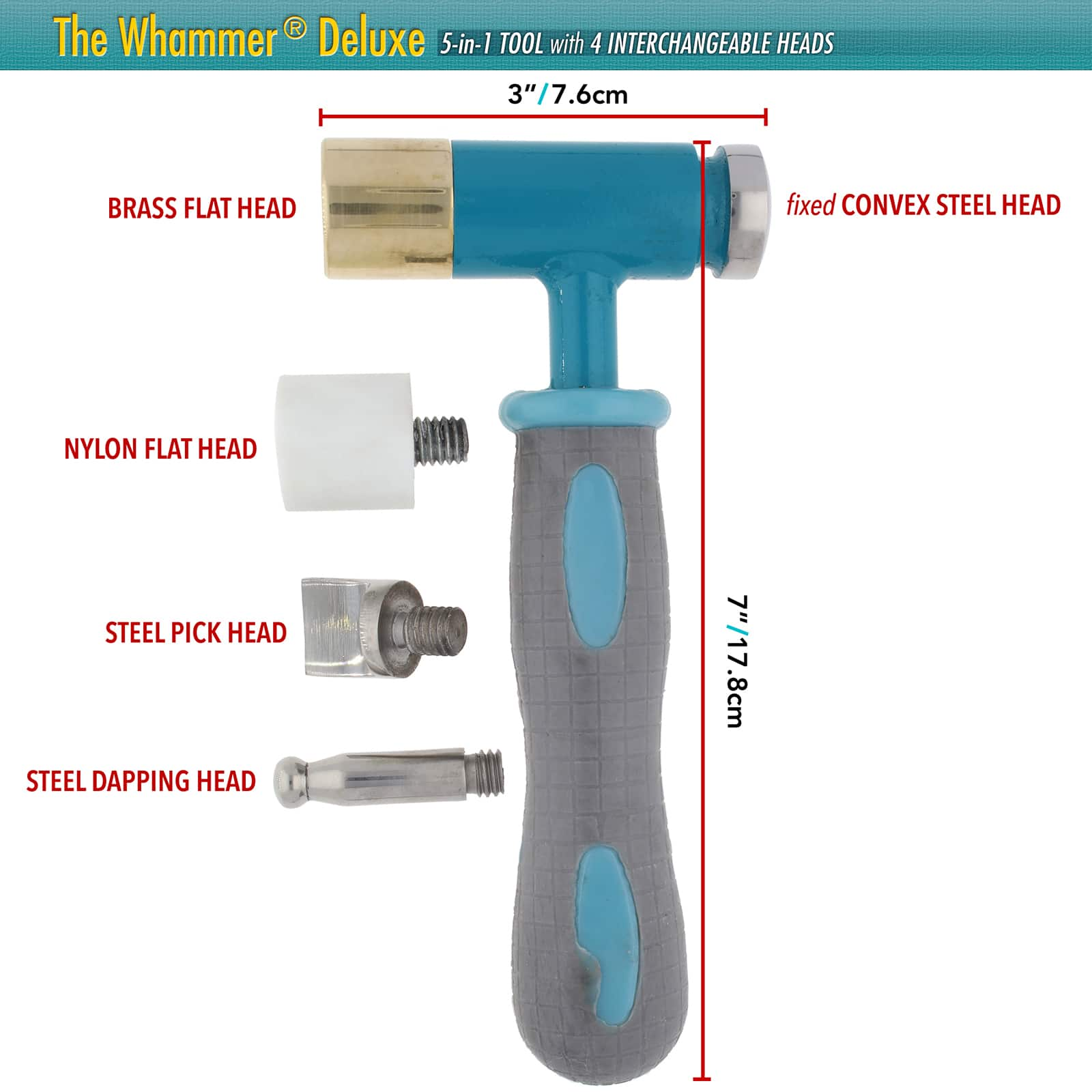 The Beadsmith&#xAE; Whammer Deluxe with Four Interchangeable Heads