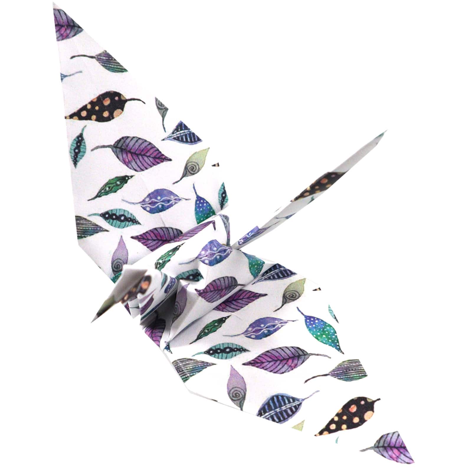 Yasutomo&#xAE; Watercolor Leaves Double-Sided Origami Paper