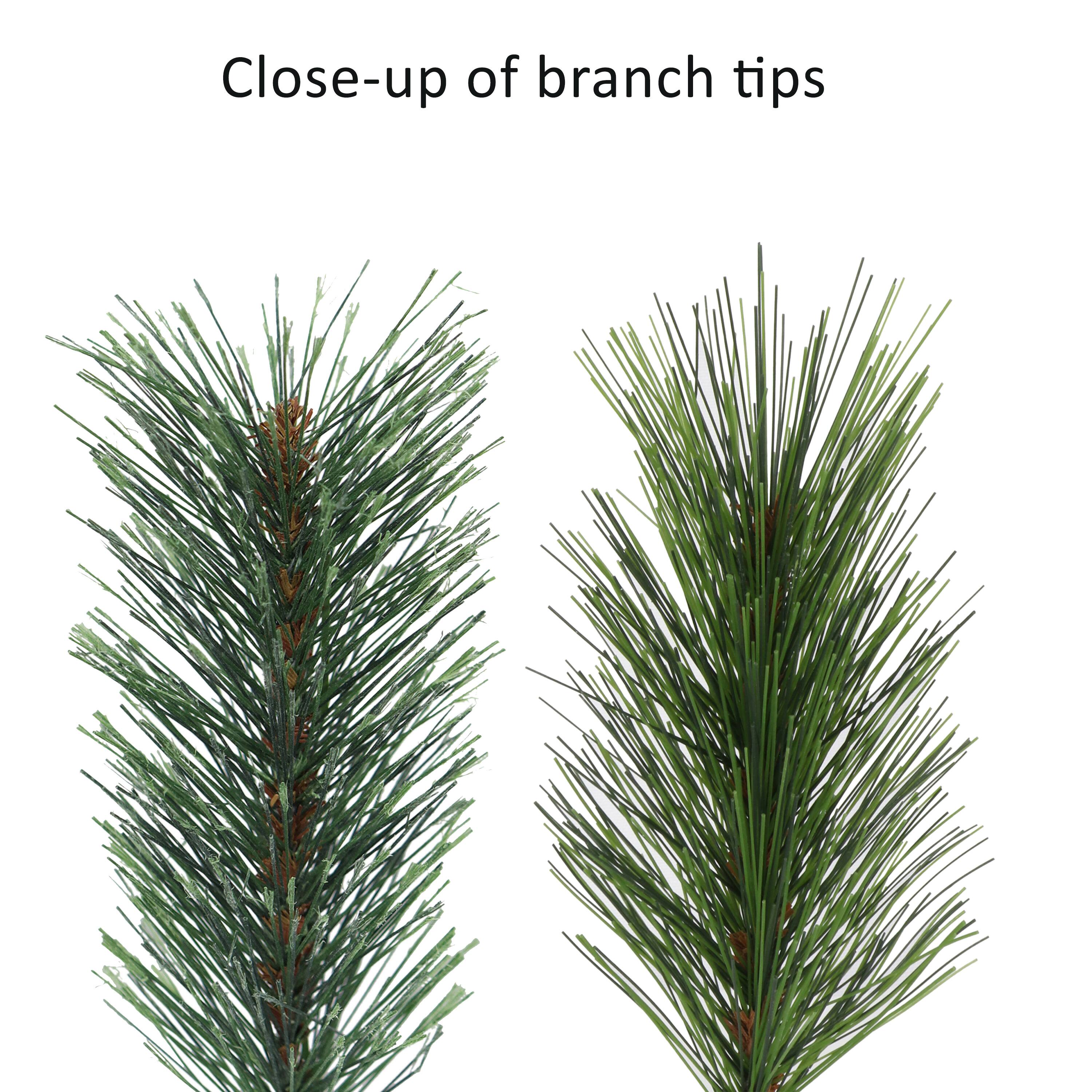7ft. Pre-Lit Montana Pine Christmas Tree, Clear &#x26; Multicolor Lights