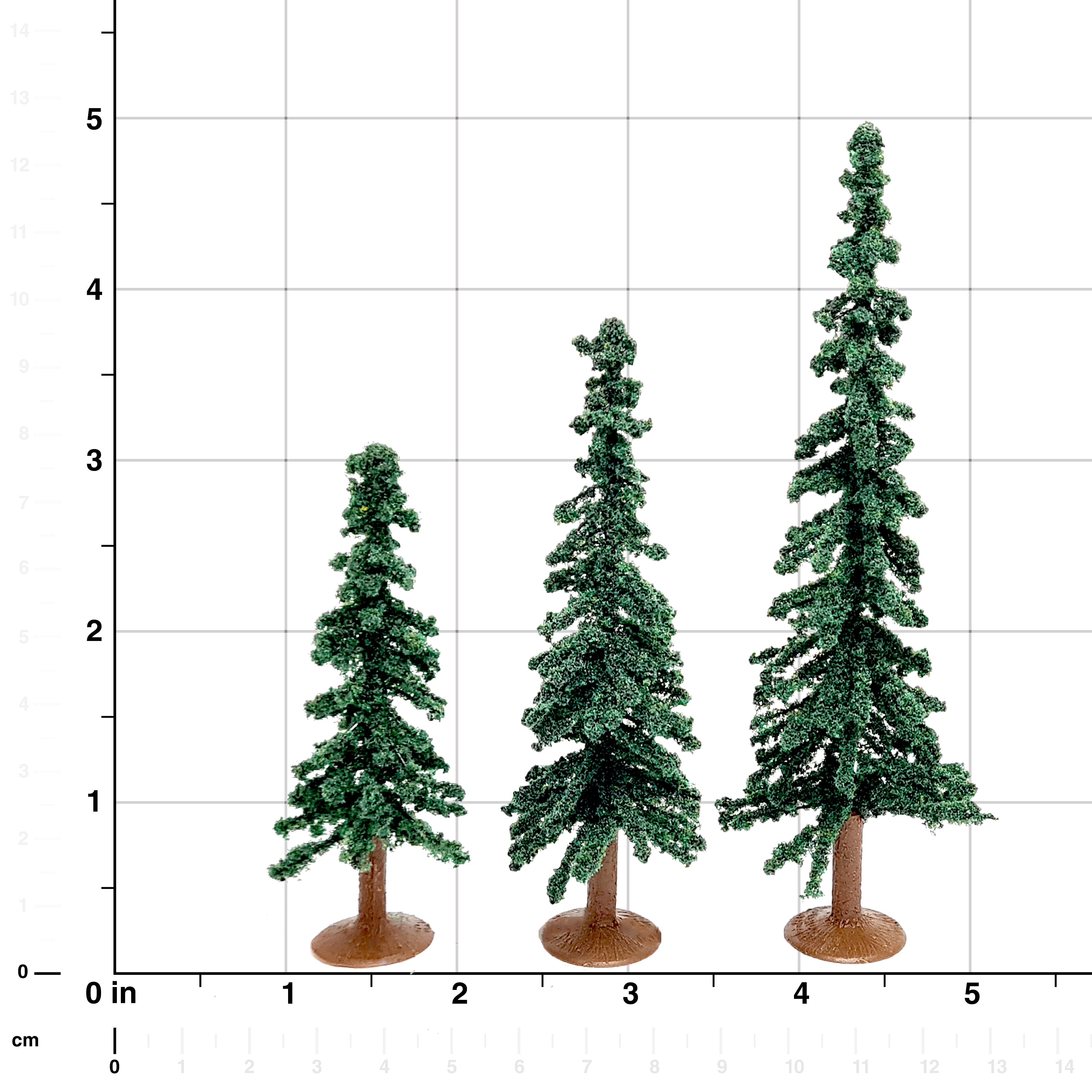 JTT Scenery Products Super Scenic Mini Evergreen Trees, 12ct.
