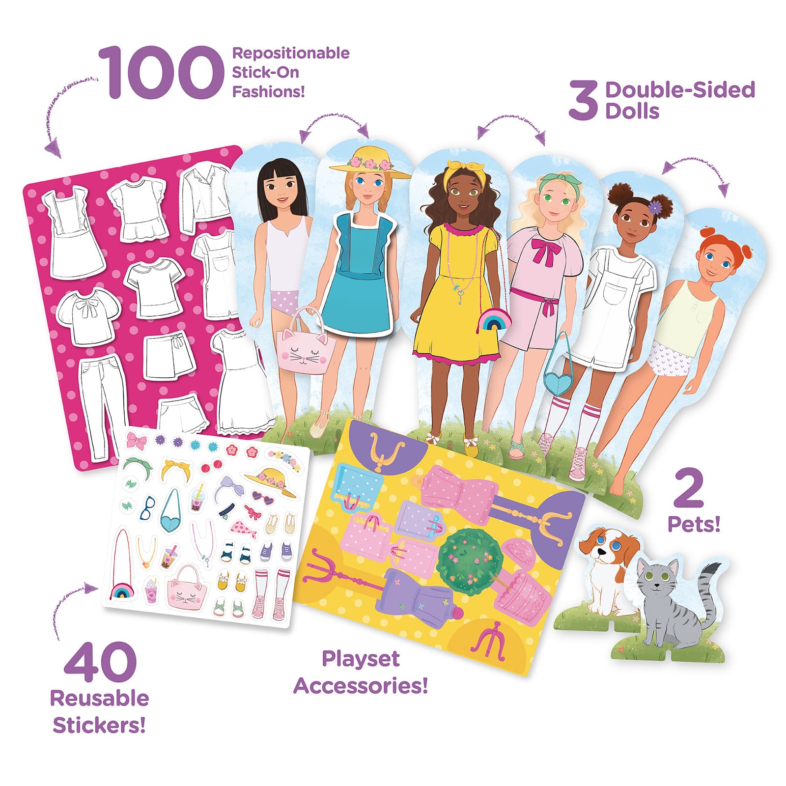 Educational Insights® Papercraft Sweet Boutique Paper Dolls Kit
