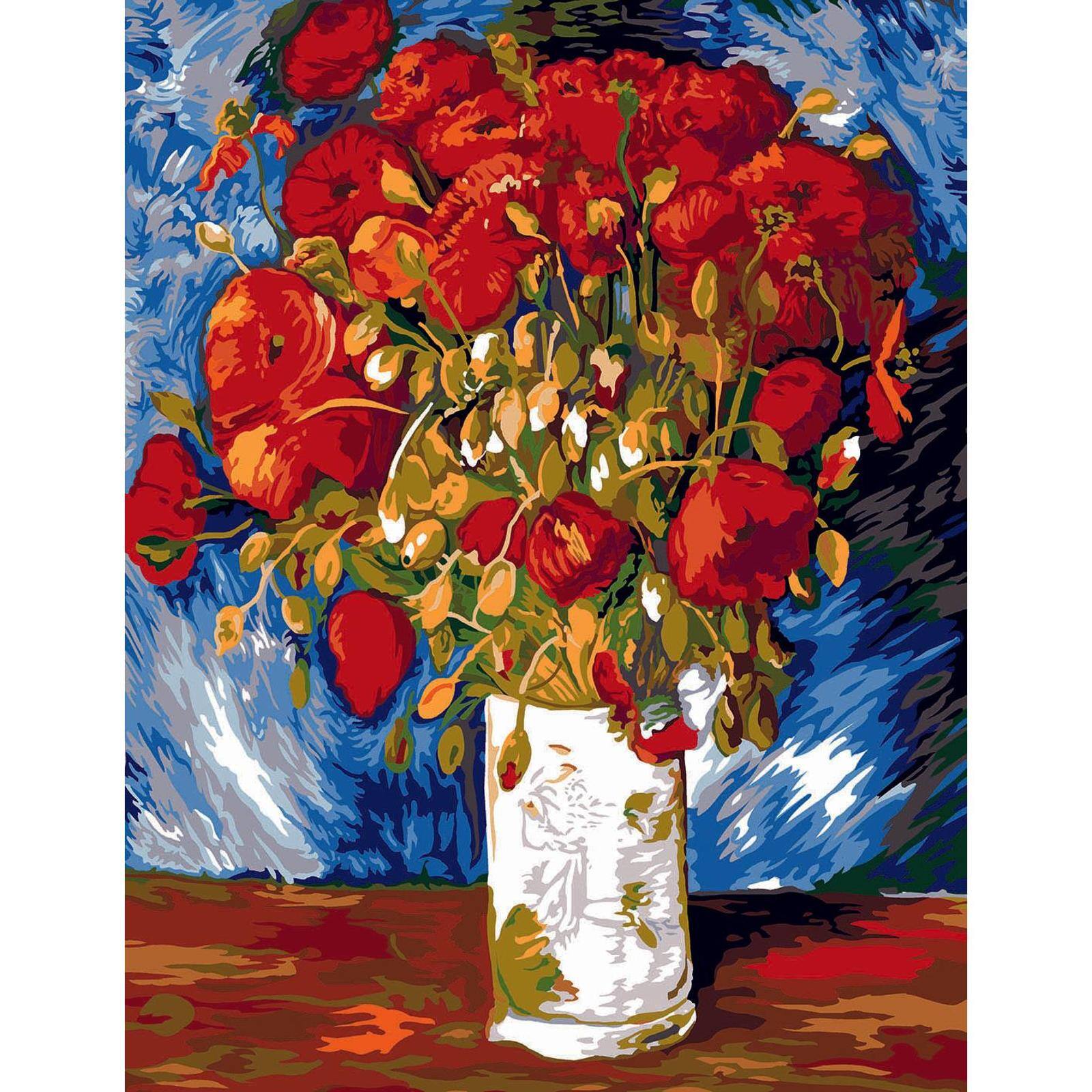 Gobelin Poppies By Vincent Van Gogh Printed Tapestry Canvas