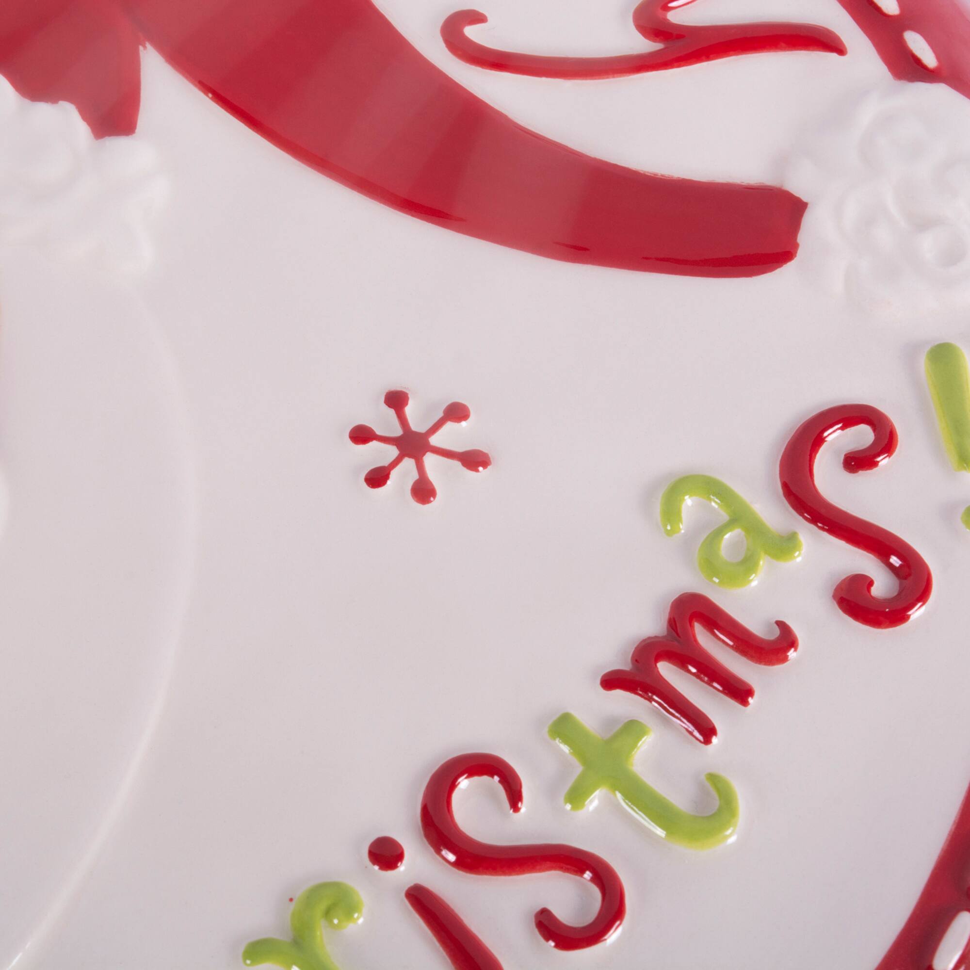 DII® Ceramic Santa Cake Plate with Stand