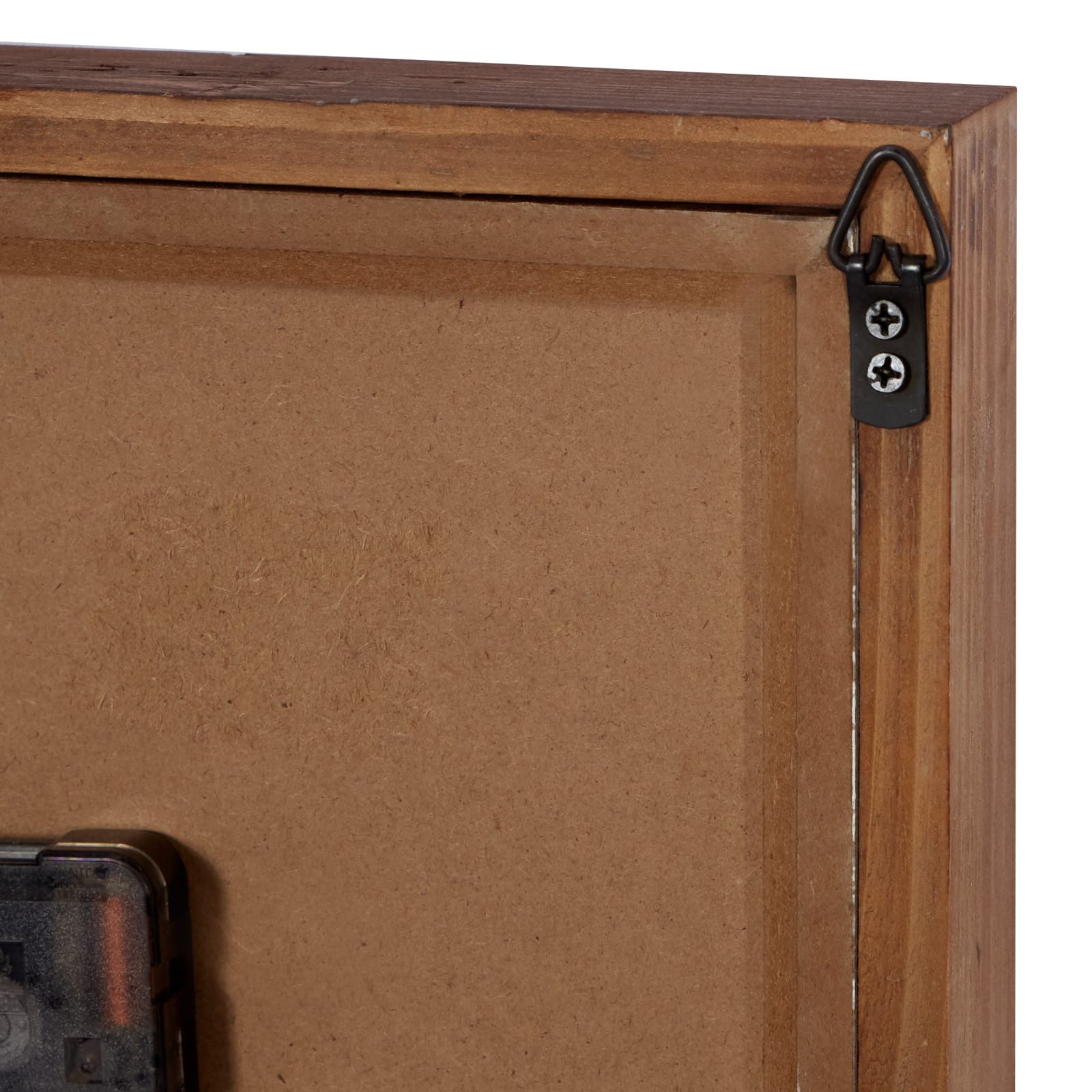 Brown Wood Farmhouse Wall Clock, 24" x 12" x 4"