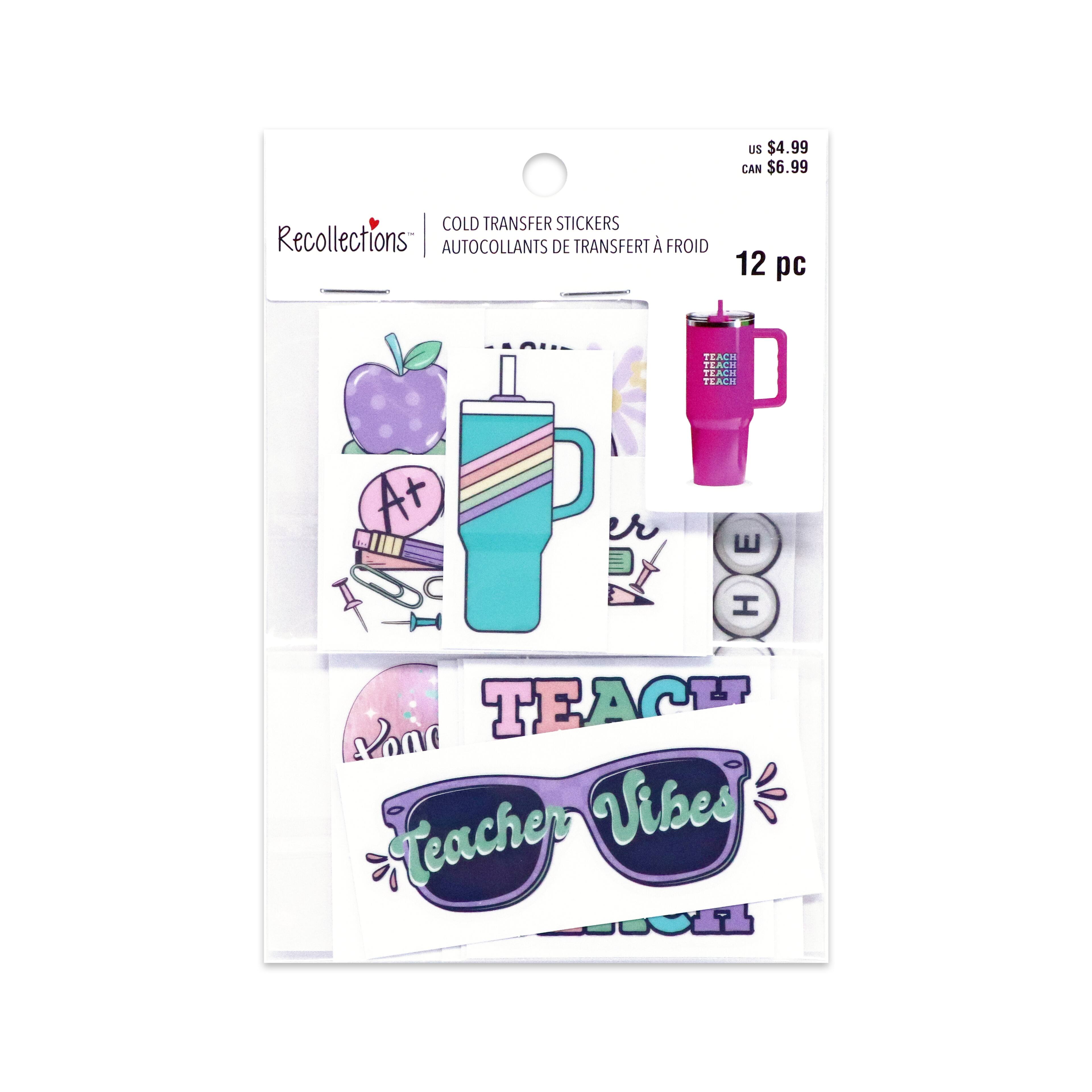Purple Teacher Cold Transfer Stickers by Recollections™