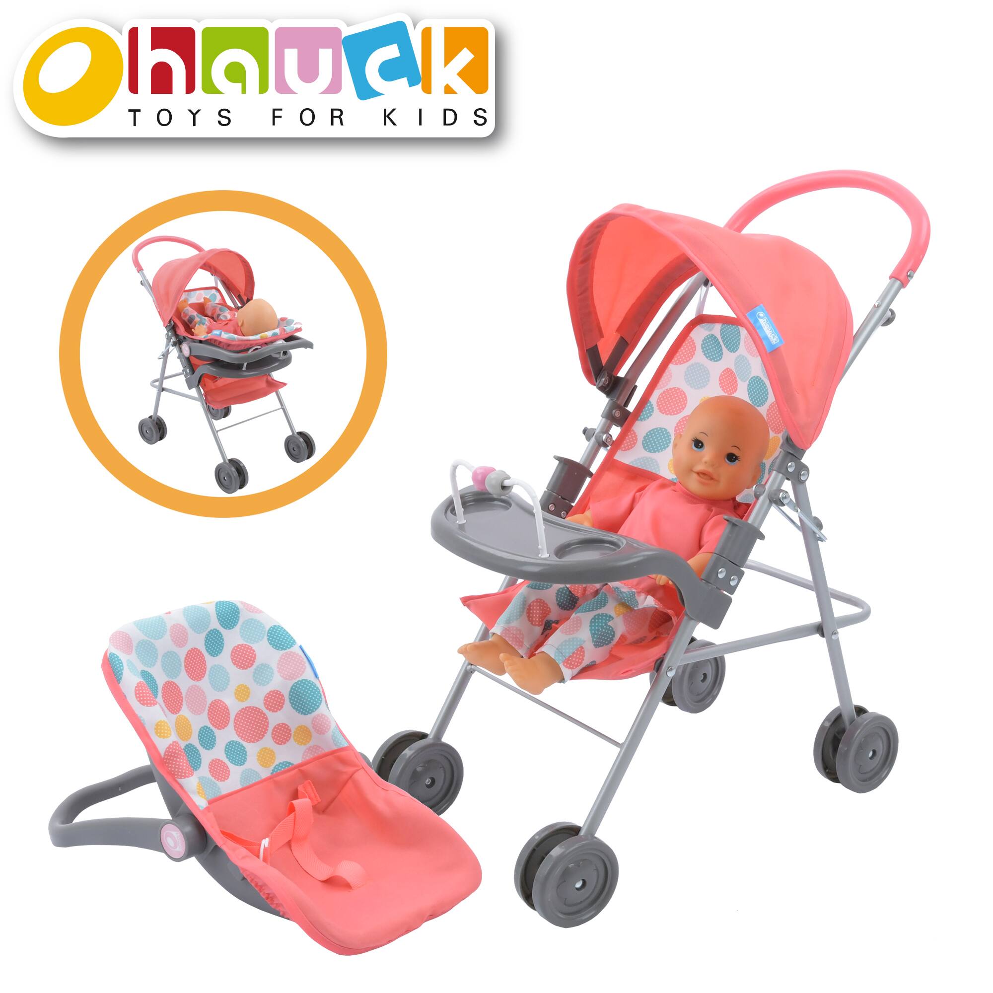 Hauck 14" Toy Baby Doll Travel System With Doll Car Seat & Stroller Accessories Michaels
