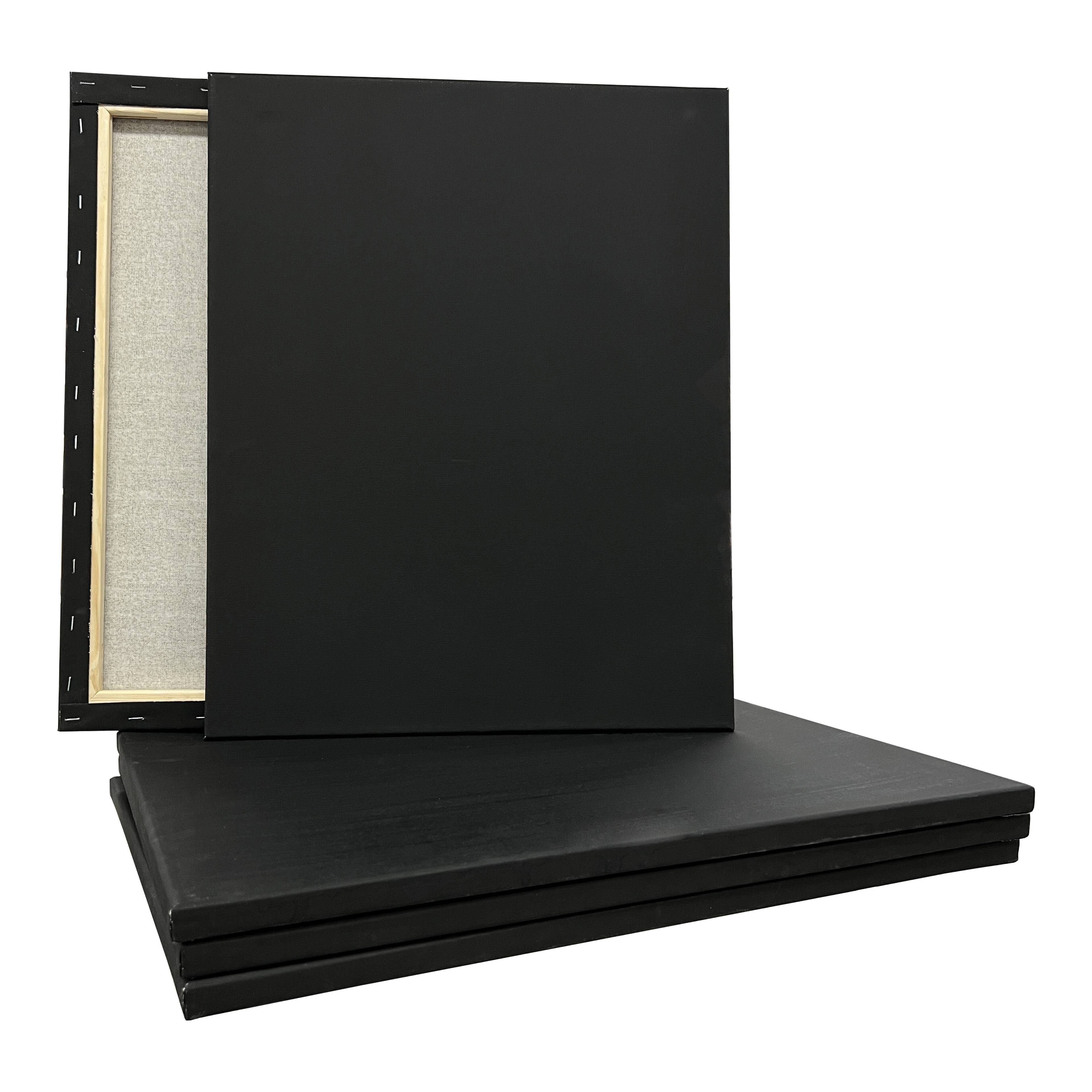 5 Pack 16" x 20" Black Canvas Super Value Pack by Artist's Loft®