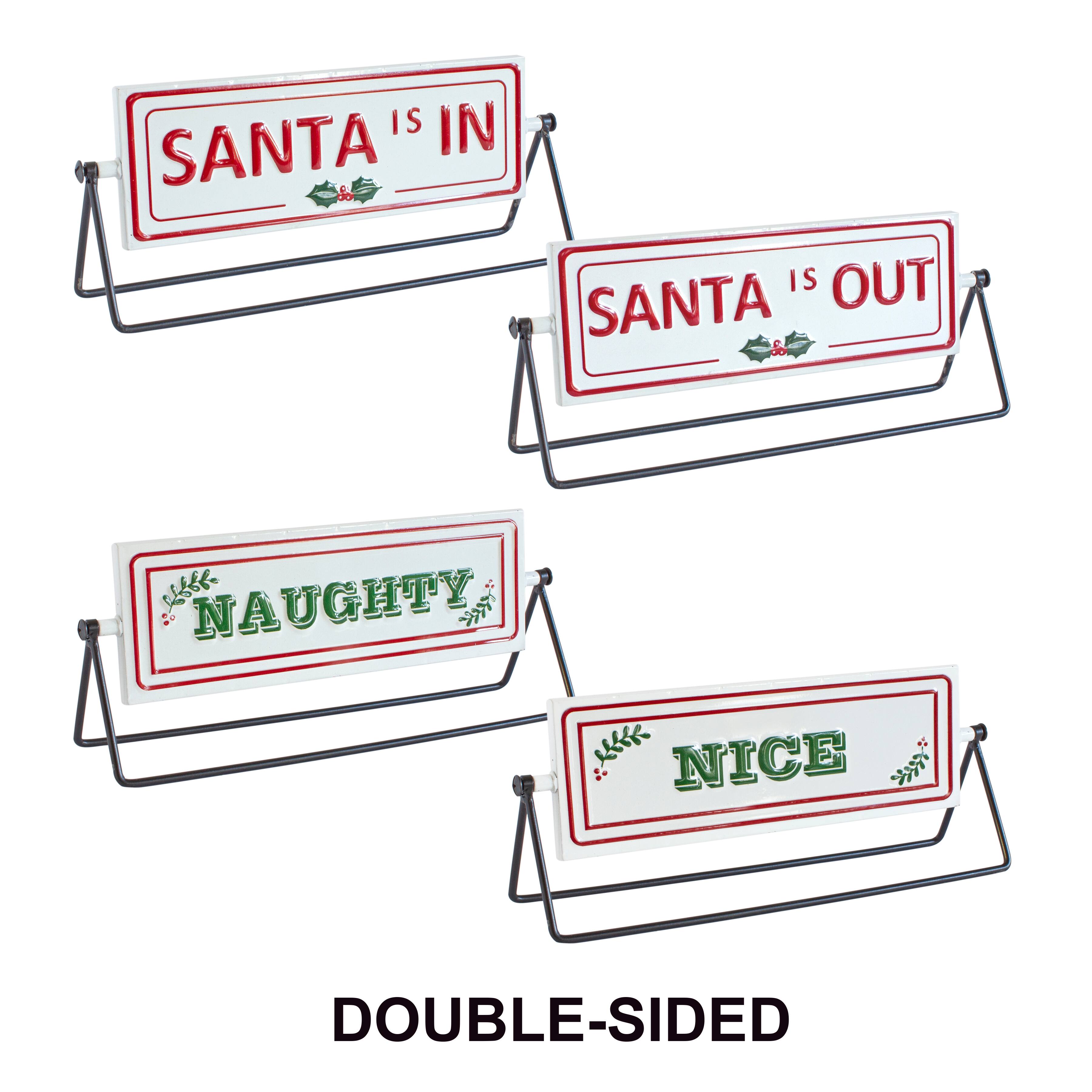Reversible Santa Sign Set