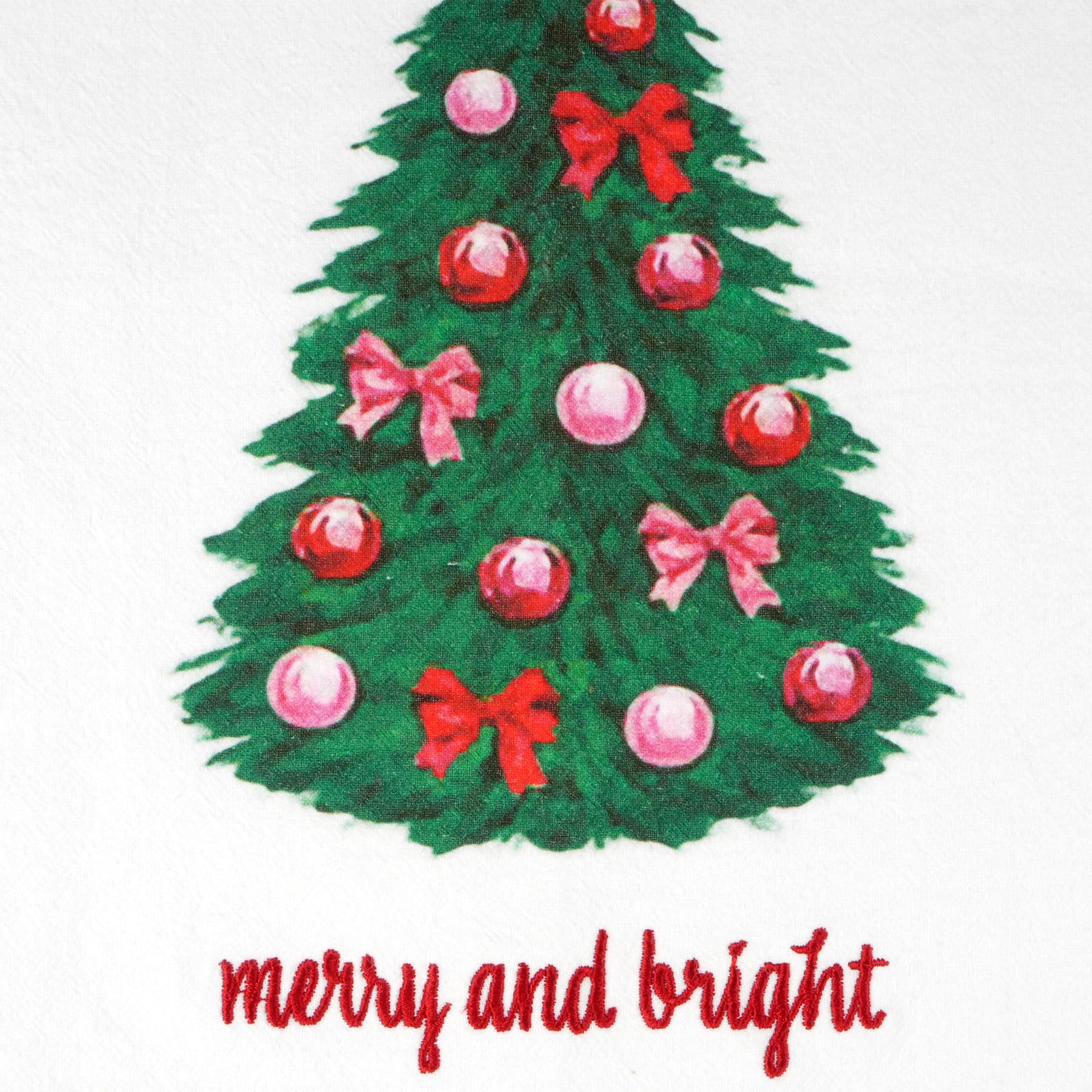 Tree with Bow Tea Towel by Makery&#x2122;